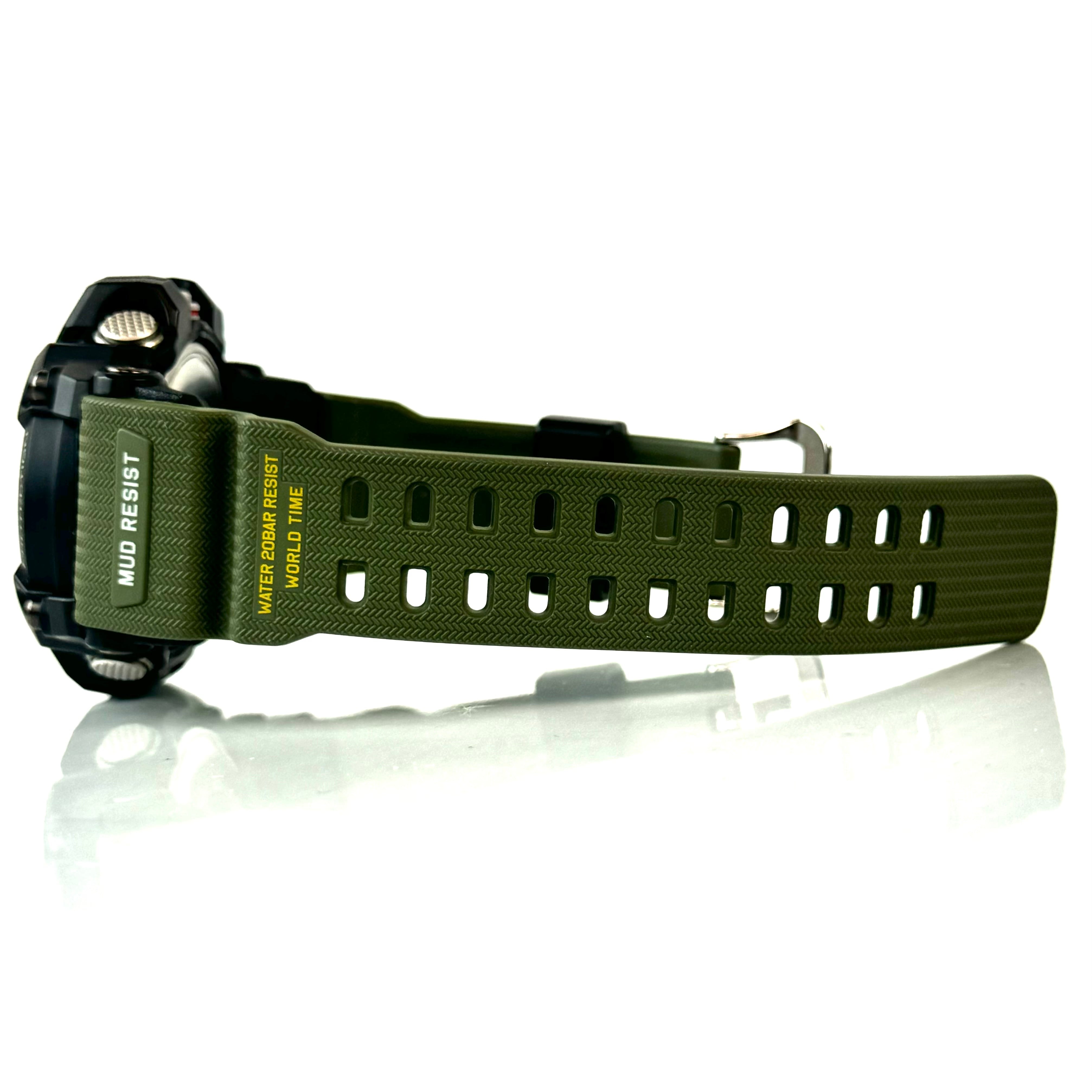 【美品】カシオ G-SHOCK ジーショック MASTER OF G?LAND マッドマスター GG-1000-1A3JF クォーツ アナデジ 黒 樹脂ベルト