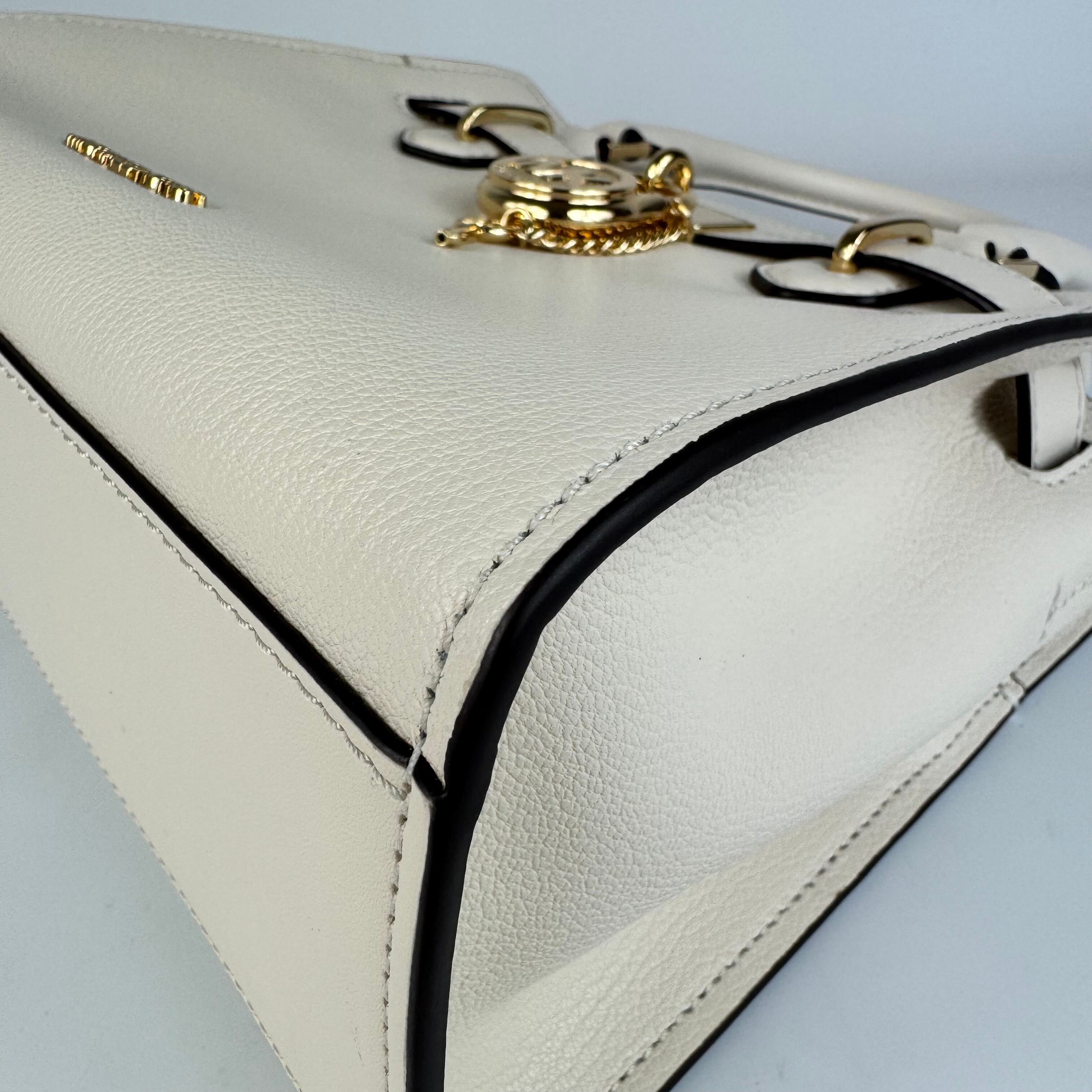 【ほぼ未使用】マイケルコース ハンドバッグ 2WAYバッグ レザー ホワイト