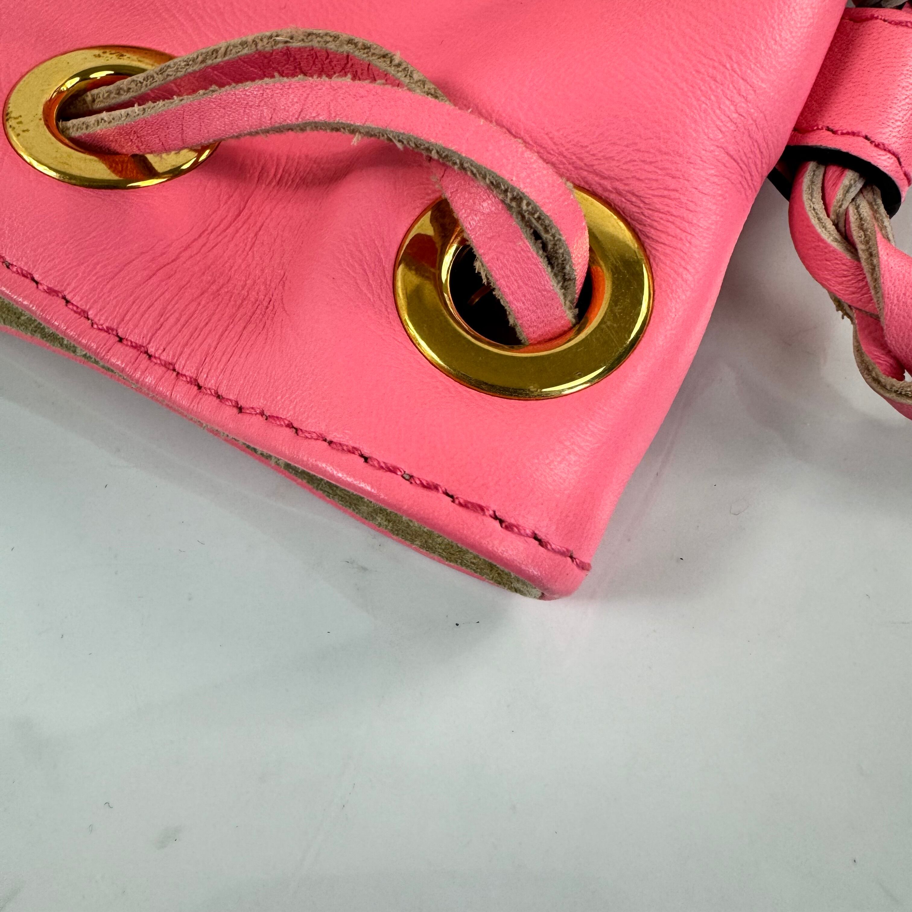 J&M DAVIDSON カーニバル L ショルダーバッグ フリンジ ピンク