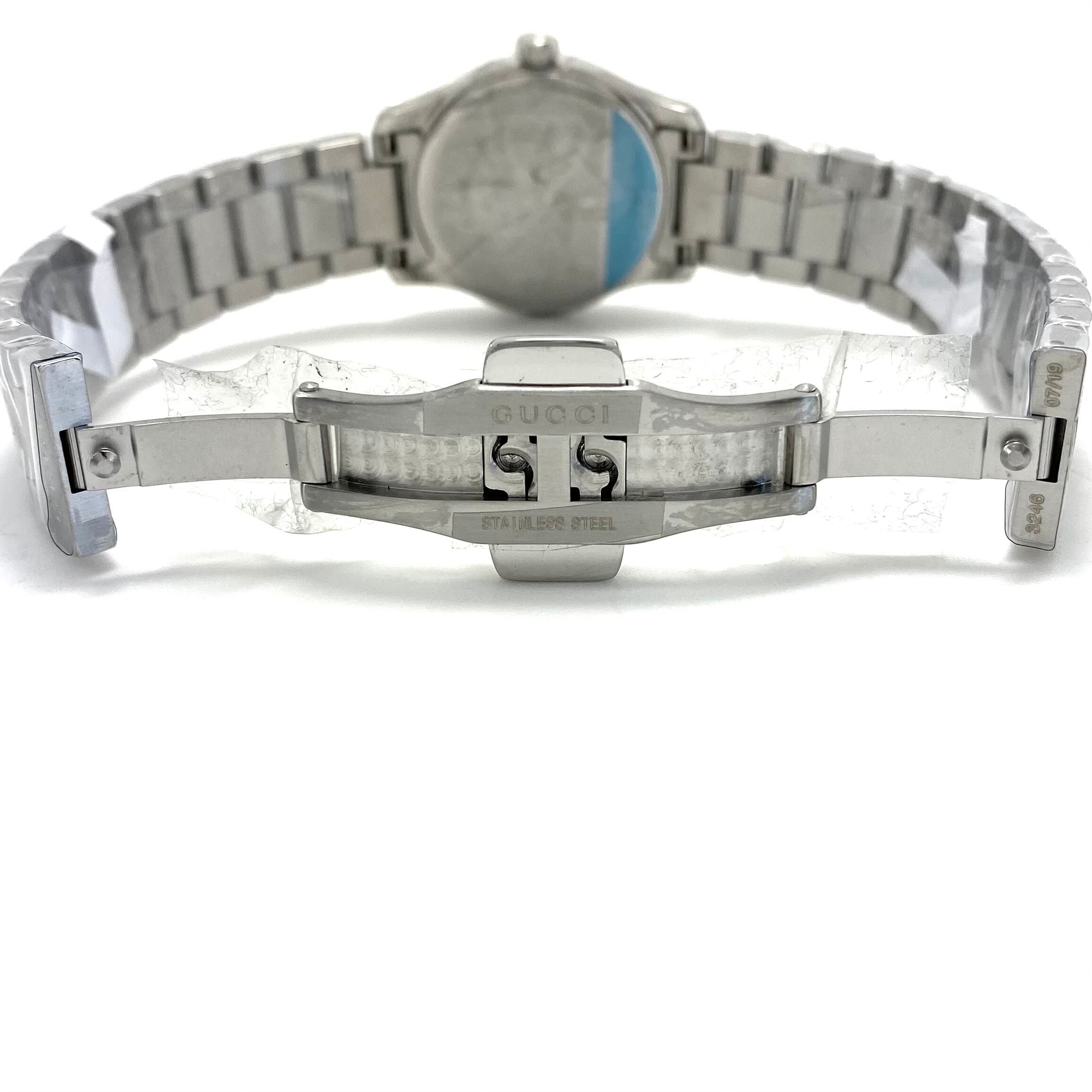 【未使用】腕時計 レディース グッチ GUCCI Gタイムレス 126.5 YA1265013 キャット 猫 モチーフ クォーツ ピンクシェル