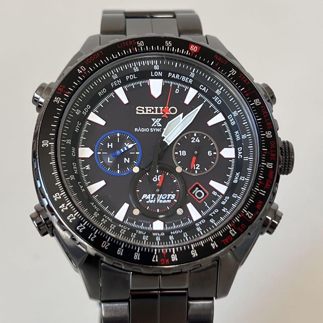セイコー プロスペックス パトリオットジェットチーム 限定 電波ソーラー 黒
