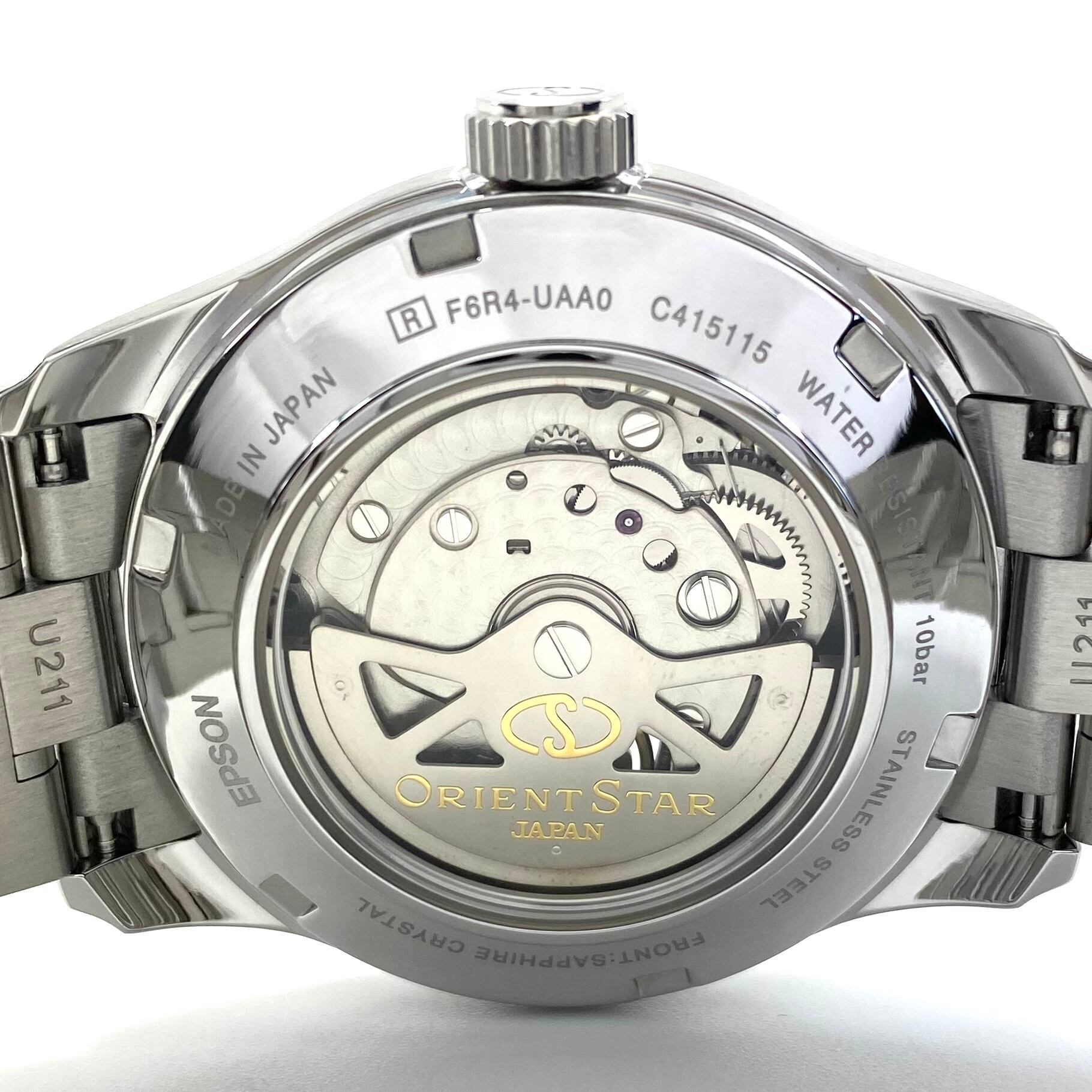 【ほぼ未使用】オリエントスター ORIENT STAR コンテンポラリー RK-AT0003E F6R4-UAA0 自動巻 セミスケルトン パワーリザーブ グリーン 緑