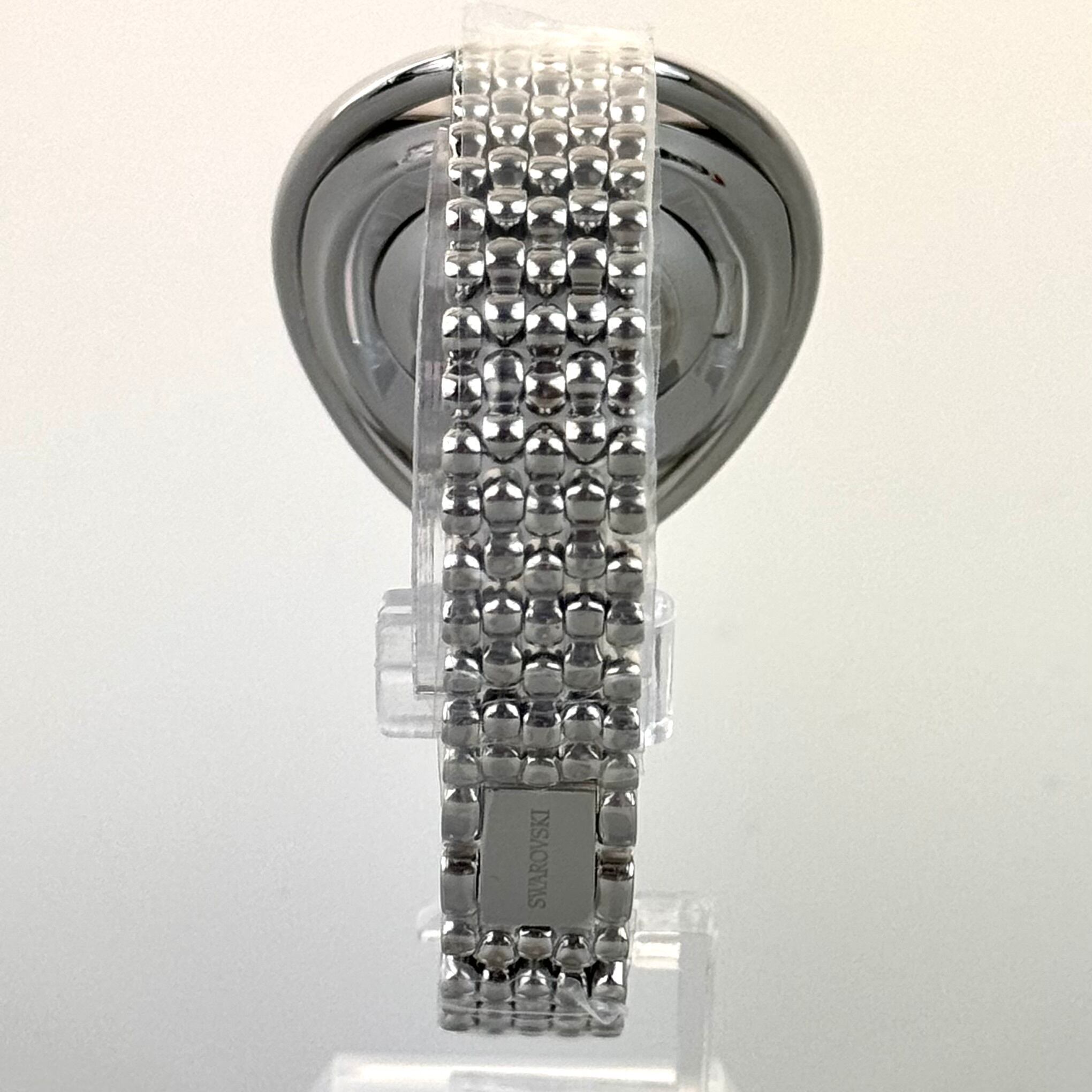 【未使用・電池交換済み】スワロフスキー SWAROVSKI Crystalline クリスタルライン Oval オーバル 5181008 クォーツ 2針 シルバー レディース