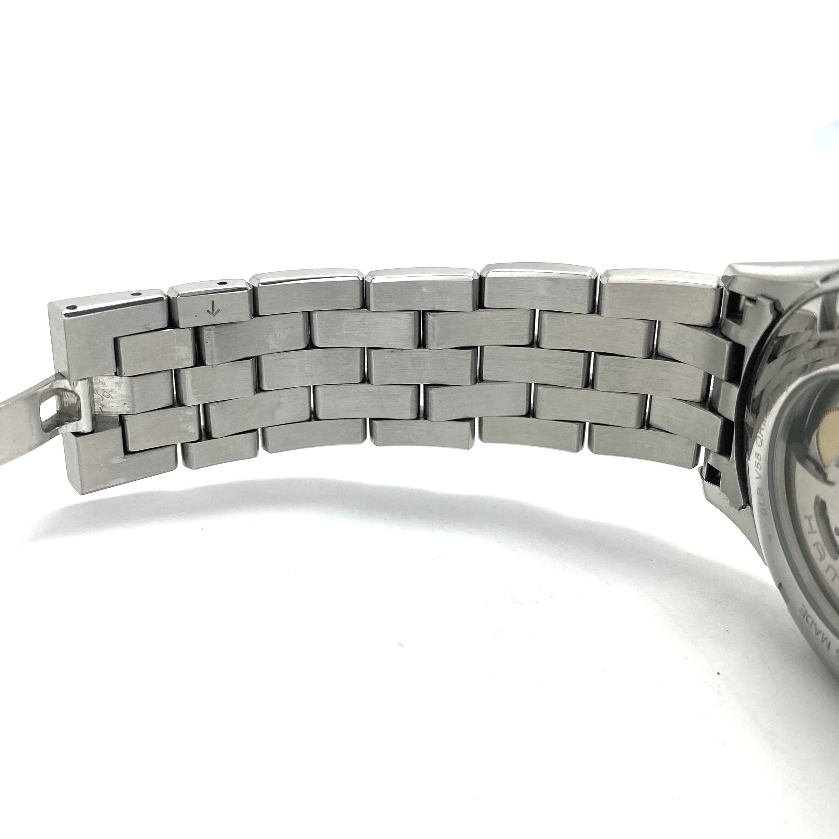 中古 腕時計 メンズ ハミルトン ジャズマスター オープンハート H32705181 H327050 自動巻 スケルトン 黒