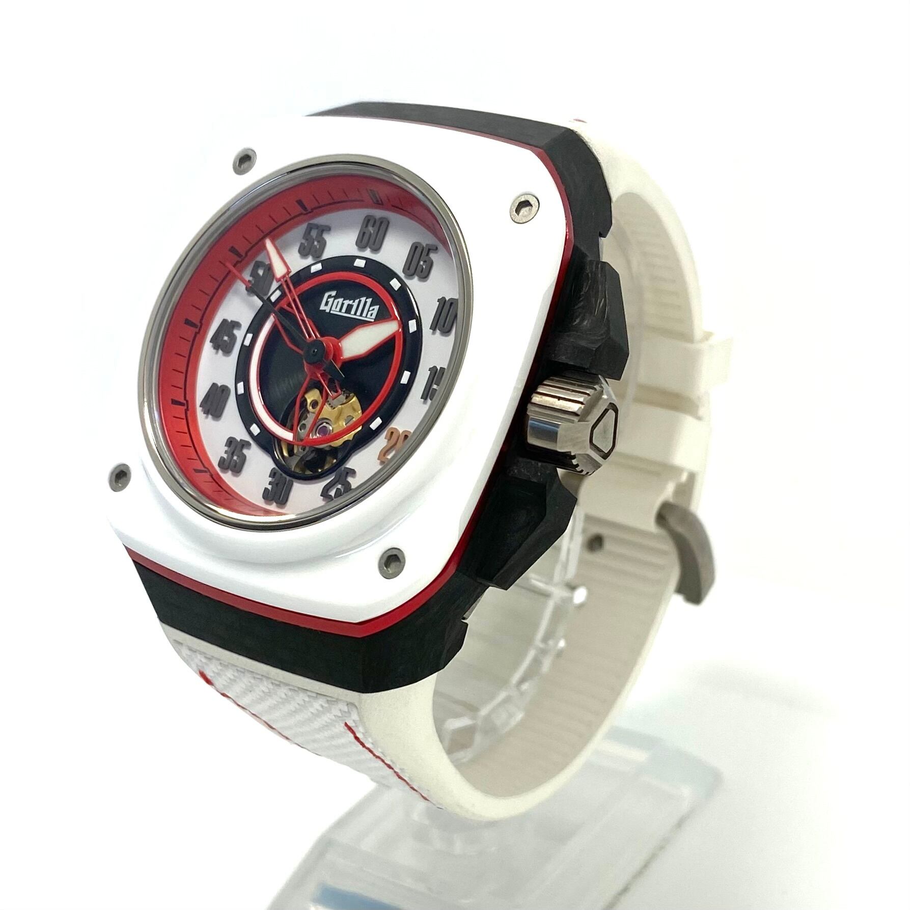 【美品・希少】ゴリラ ファストバック GT レガシー東京 FBY19.0.002 世界限定250本 自動巻 白 カーボン チタニウム セラミック ラバー 裏スケ
