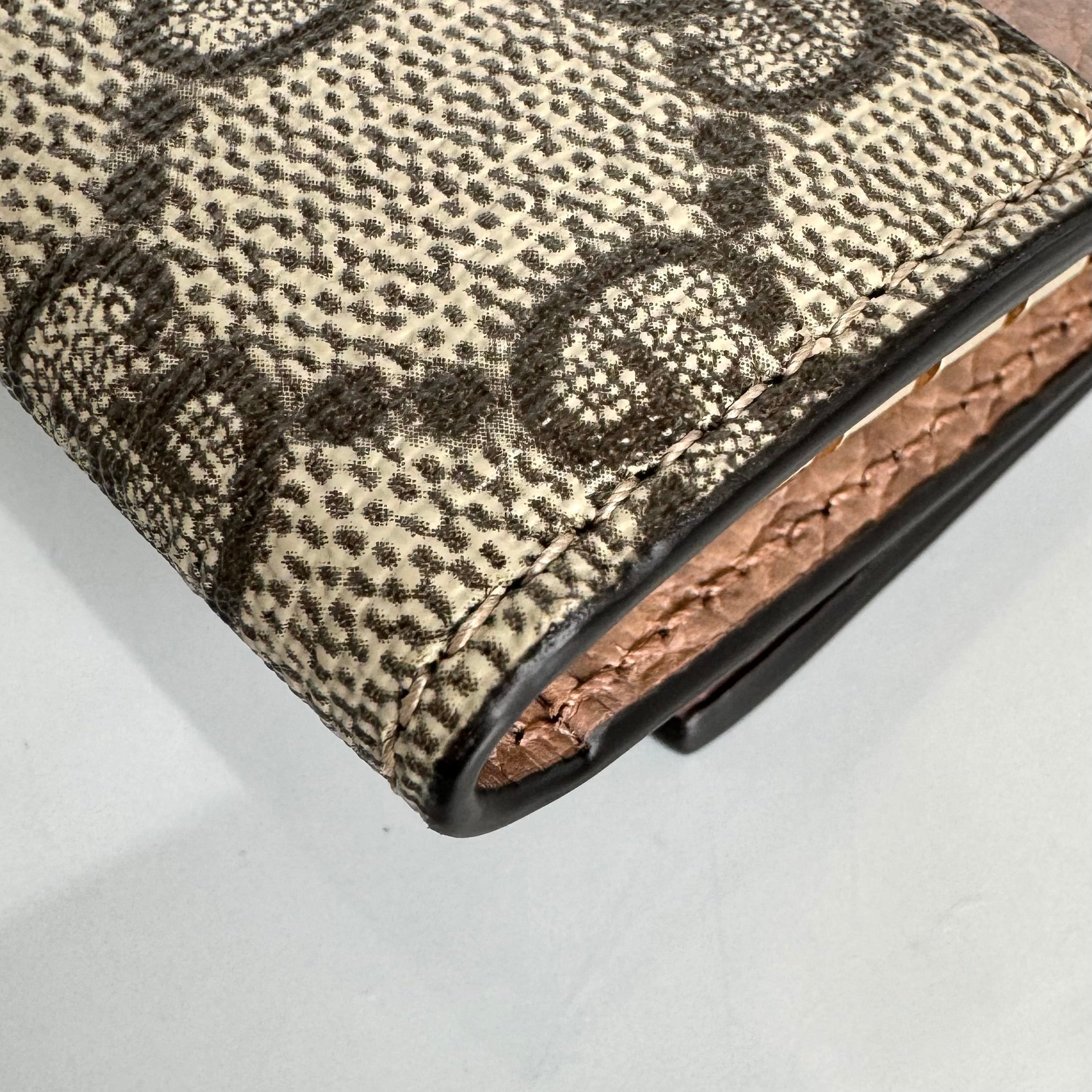 【未使用】グッチ キーケース 456118 GGマーモント GGスプリーム ベージュ レザー 6P