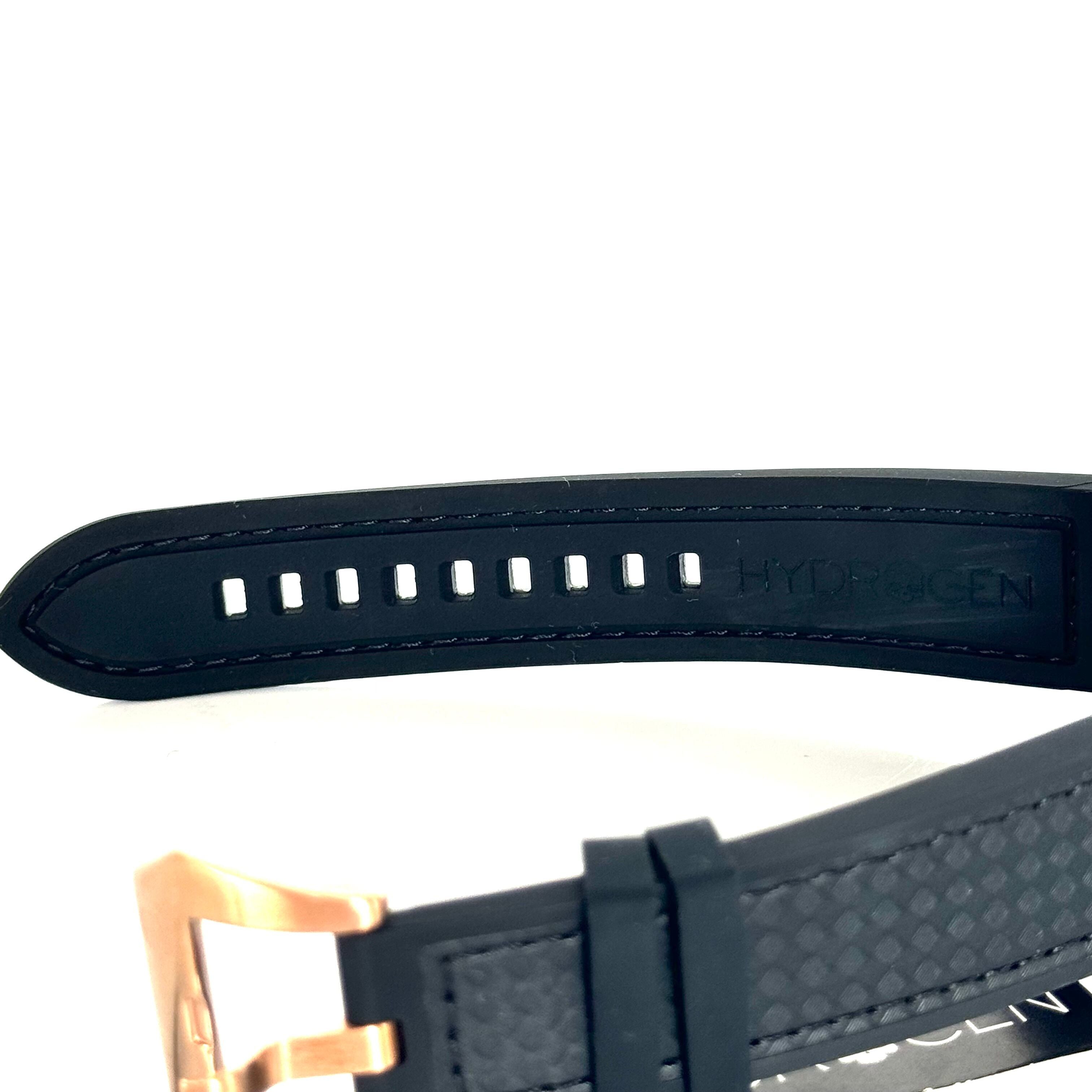 ハイドロゲン OTTO HW224005 自動巻 黒 ゴールド 裏スケ デイデイト 樹脂ベルト