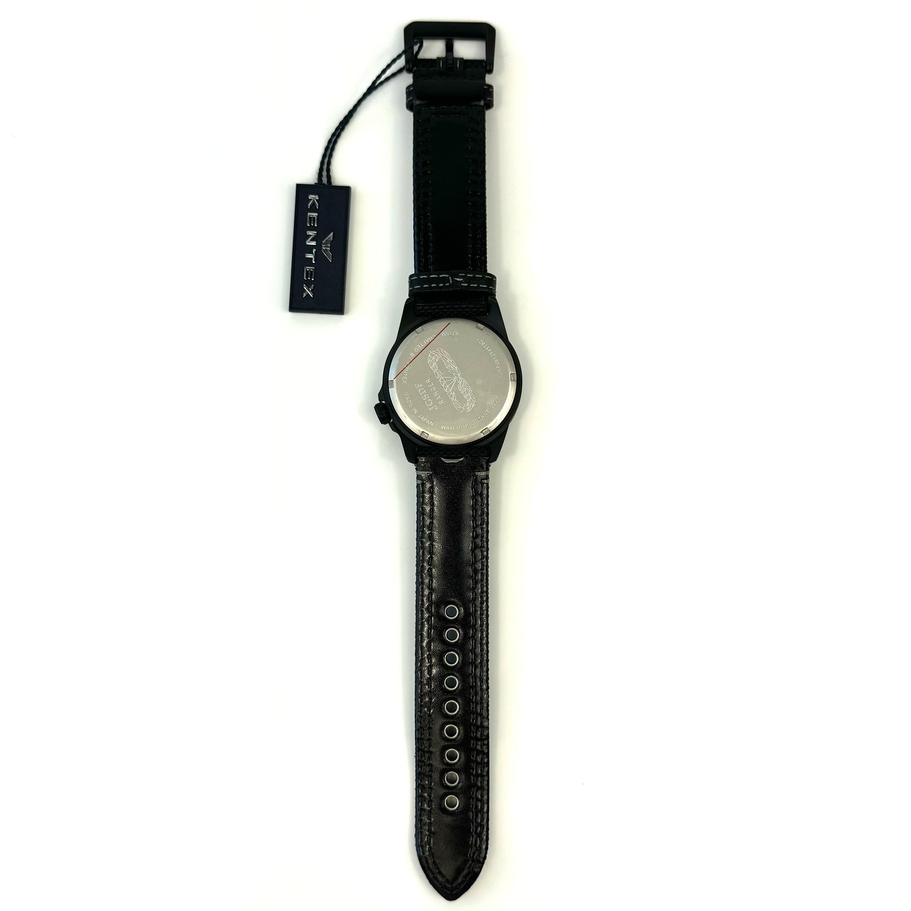 【未使用】ケンテックス KENTEX JSDF迷彩モデル S715M-08 クォーツ デイト表示 カモフラ 革ベルト