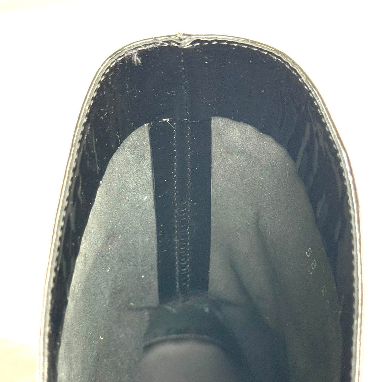 ロエベ LOEWE パテント ブーツ 黒 メンズ 41 日本サイズ26cm