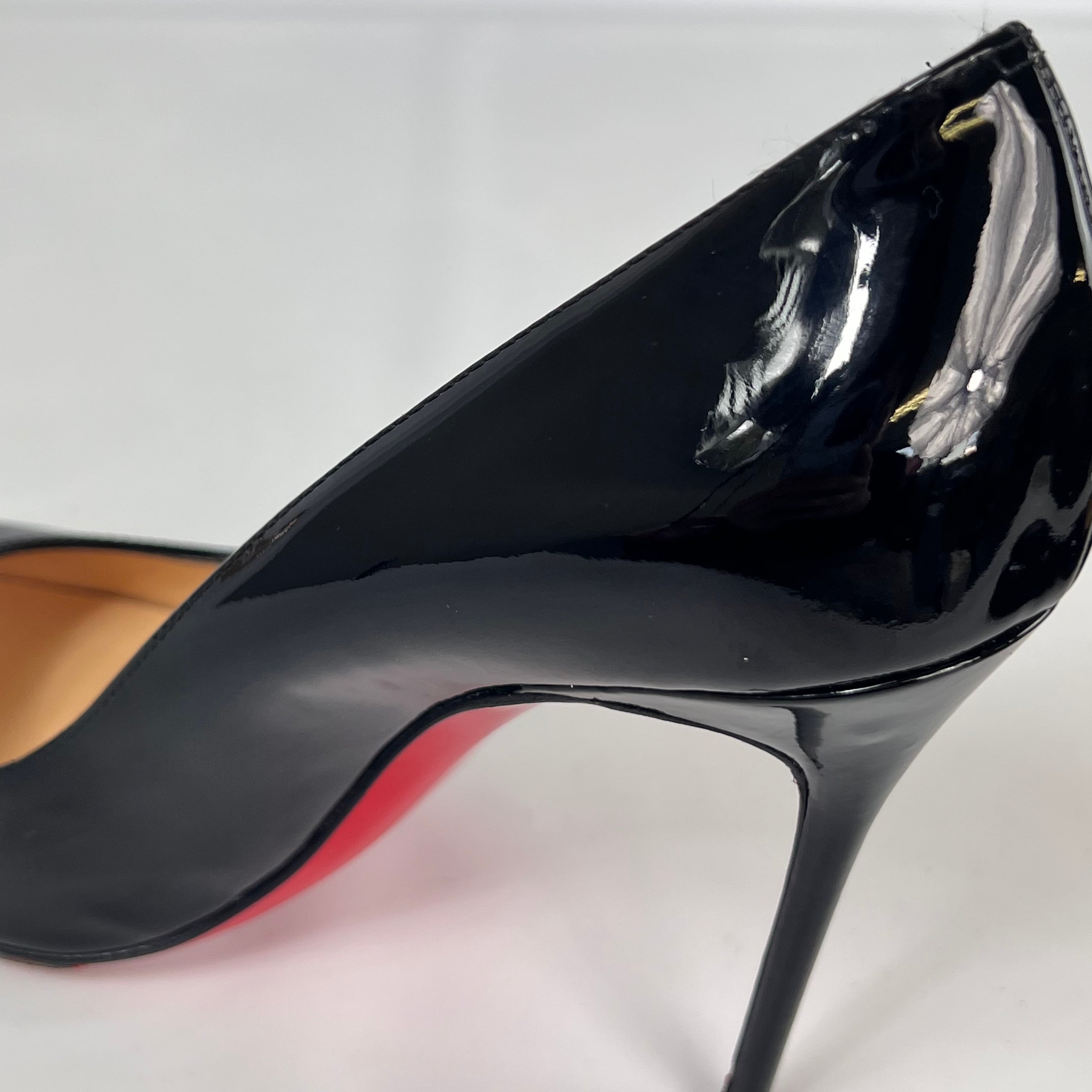 クリスチャンルブタン パンプス NUDE パテント ハイヒール 黒 37