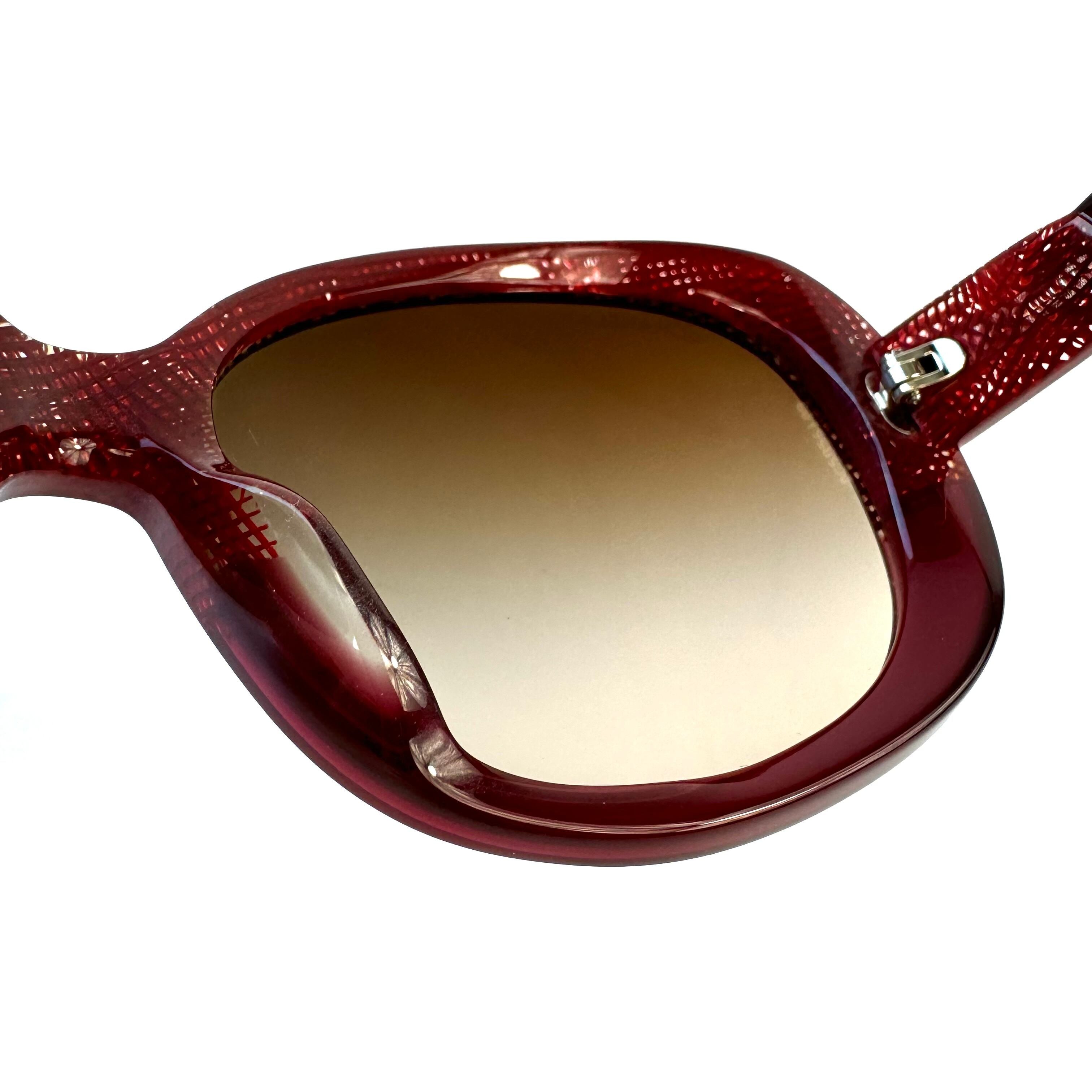 【美品】シャネル サングラス 5189-A ココマーク グラデーション 赤