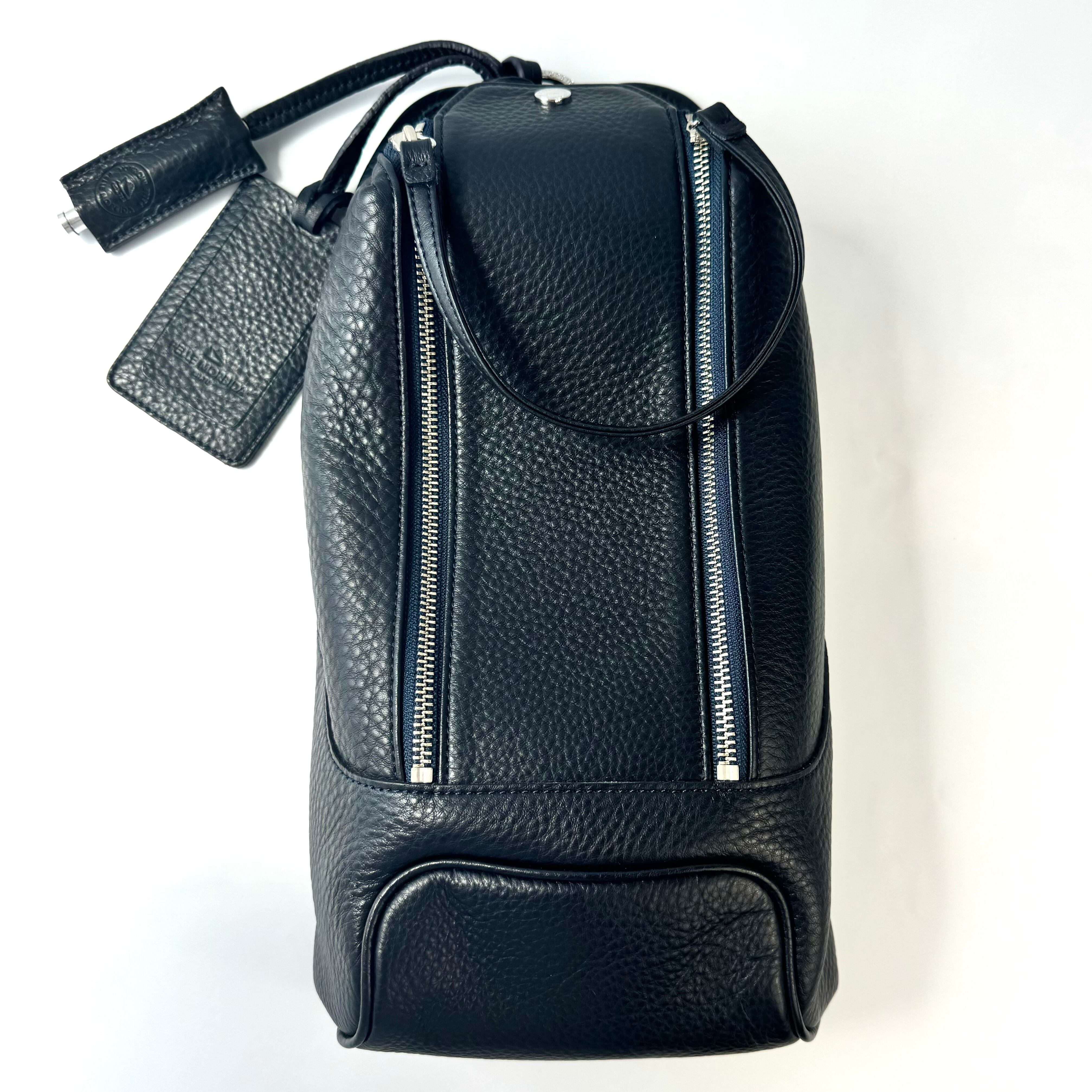 【美品】ペッレモルビダ Maiden Voyage メイデンヴォヤージュ 縦型ショルダーバッグ MB032A レザー ネイビー