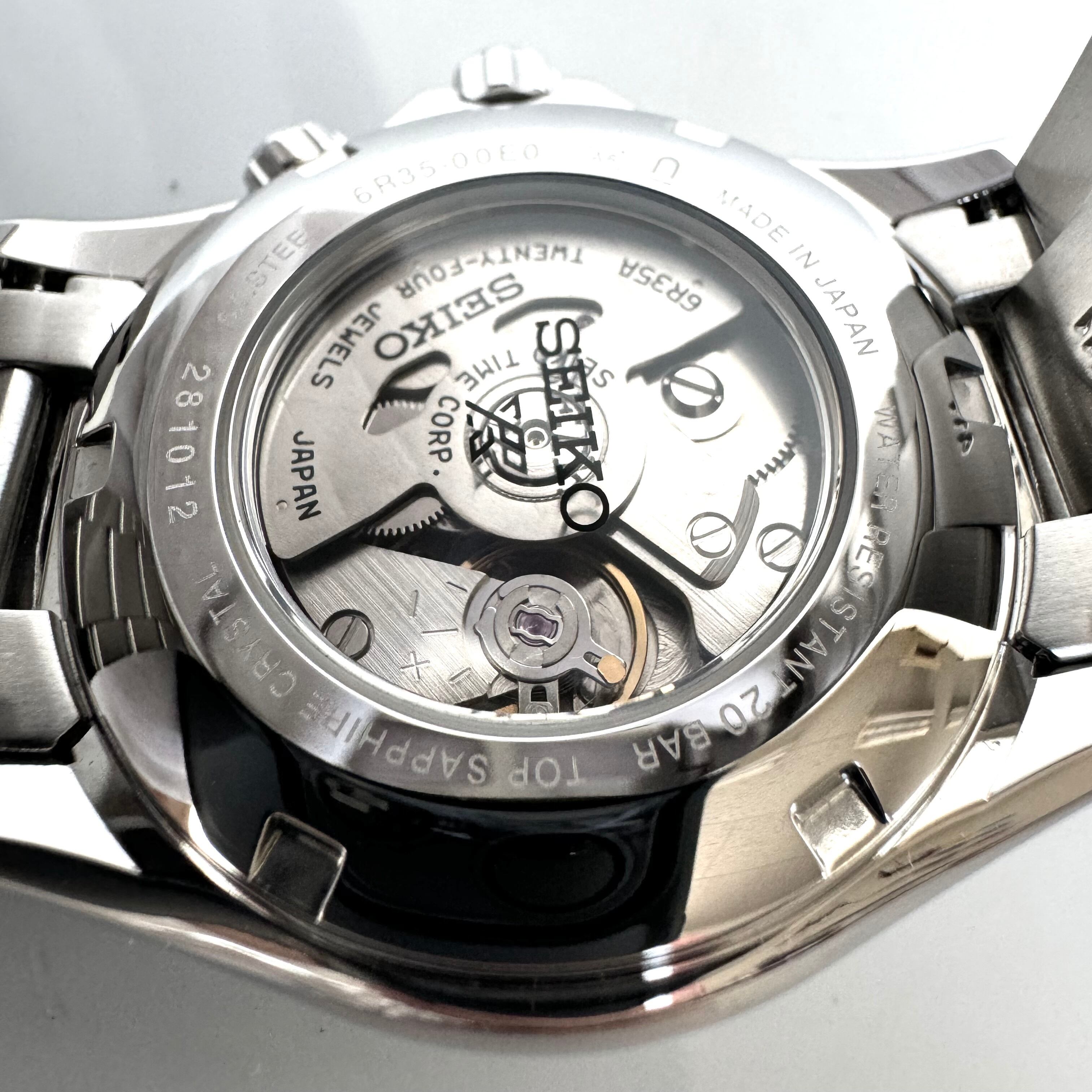 【美品】セイコー プロスペックス アルピニスト SBDC087 6R35?00E0 セイコーグローバルブランドコアショップ限定 自動巻 黒 裏スケ デイト表示