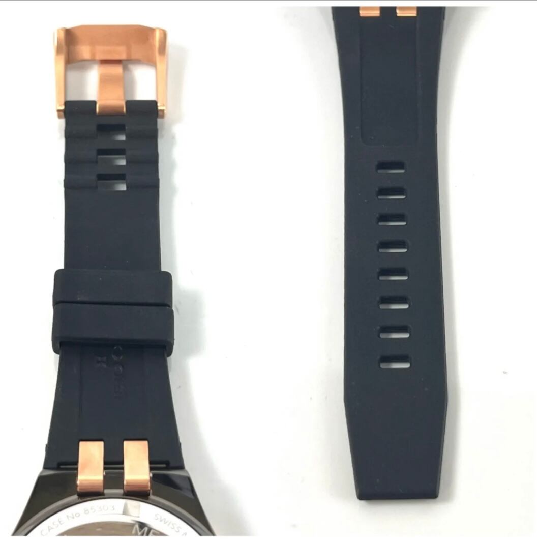 【美品】エドックス EDOX デルフィン メカノ 85303 自動巻 スケルトン ラバーベルト