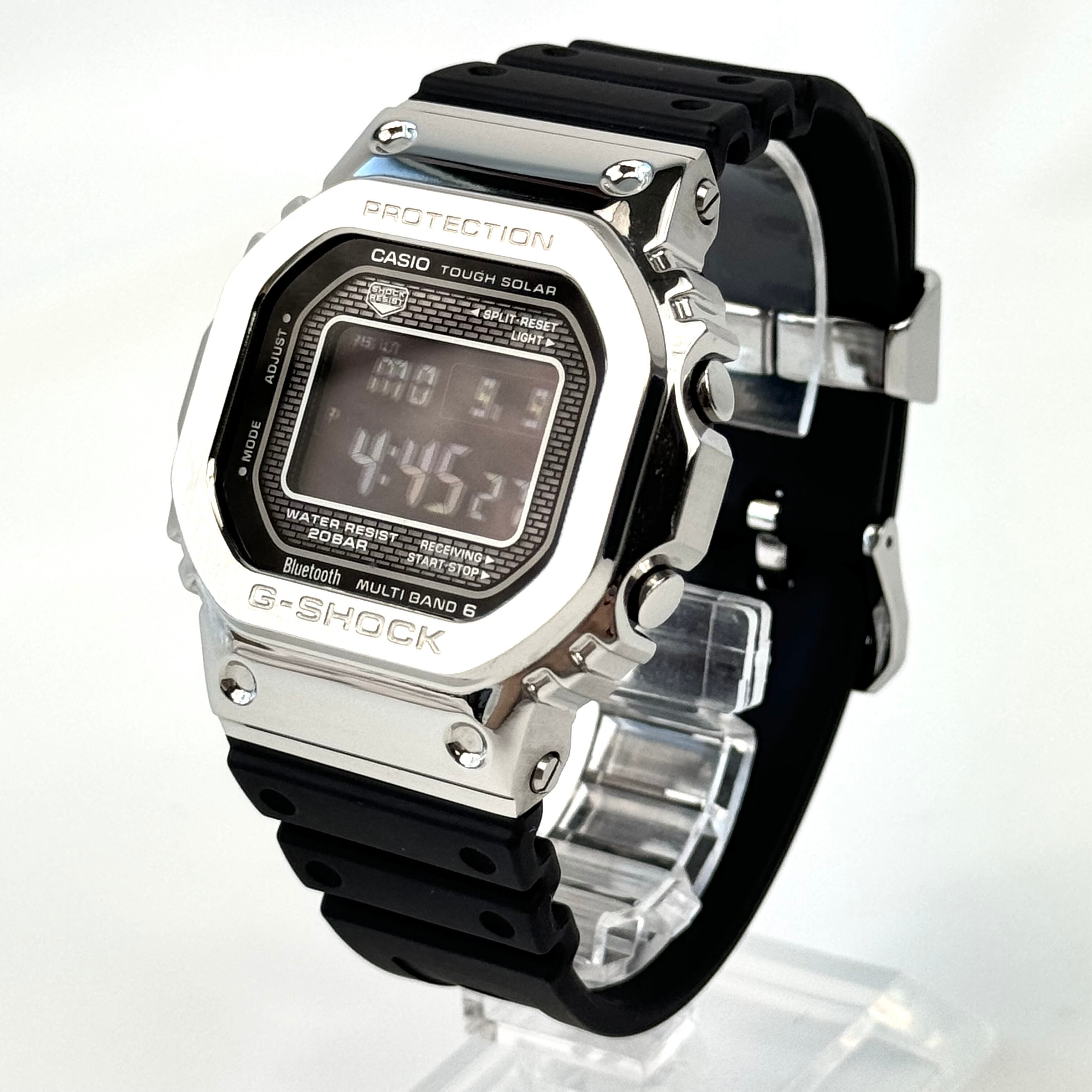 カシオ　CASIO　ジーショック　G-SHOCK　GMW-B5000-1JF　電波ソーラー　デジタル　黒　Bluetooth　樹脂ベルト
