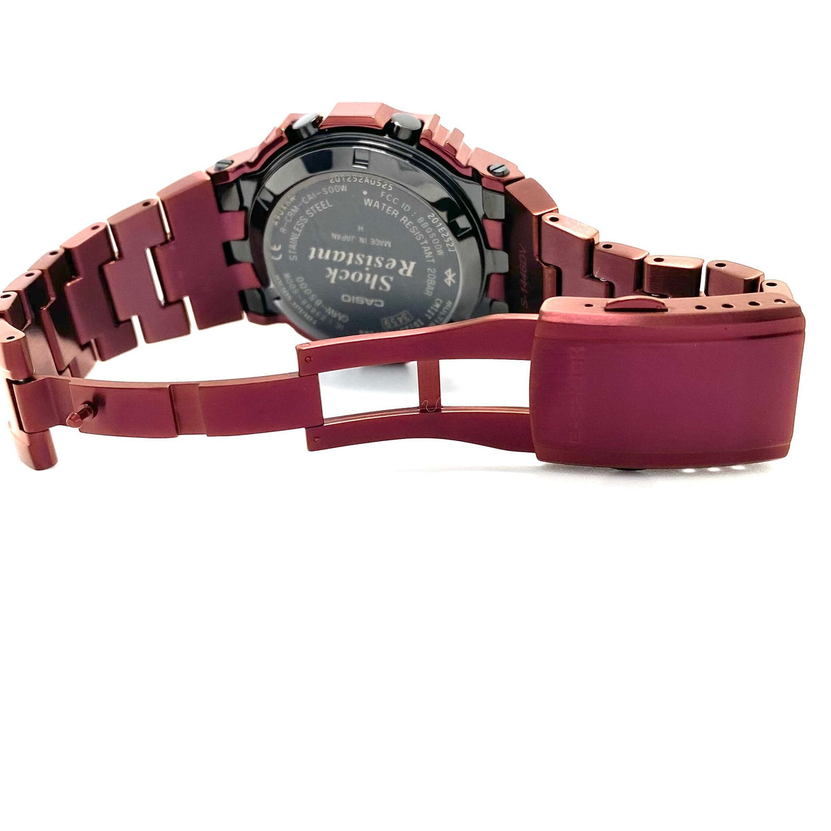 【美品・希少】カシオ CASIO G-SHOCK ジーショック GMW-B5000RD-4JF 5000シリーズ フルメタル スクエア デジタル 電波ソーラー ワインレッド 20気圧防水