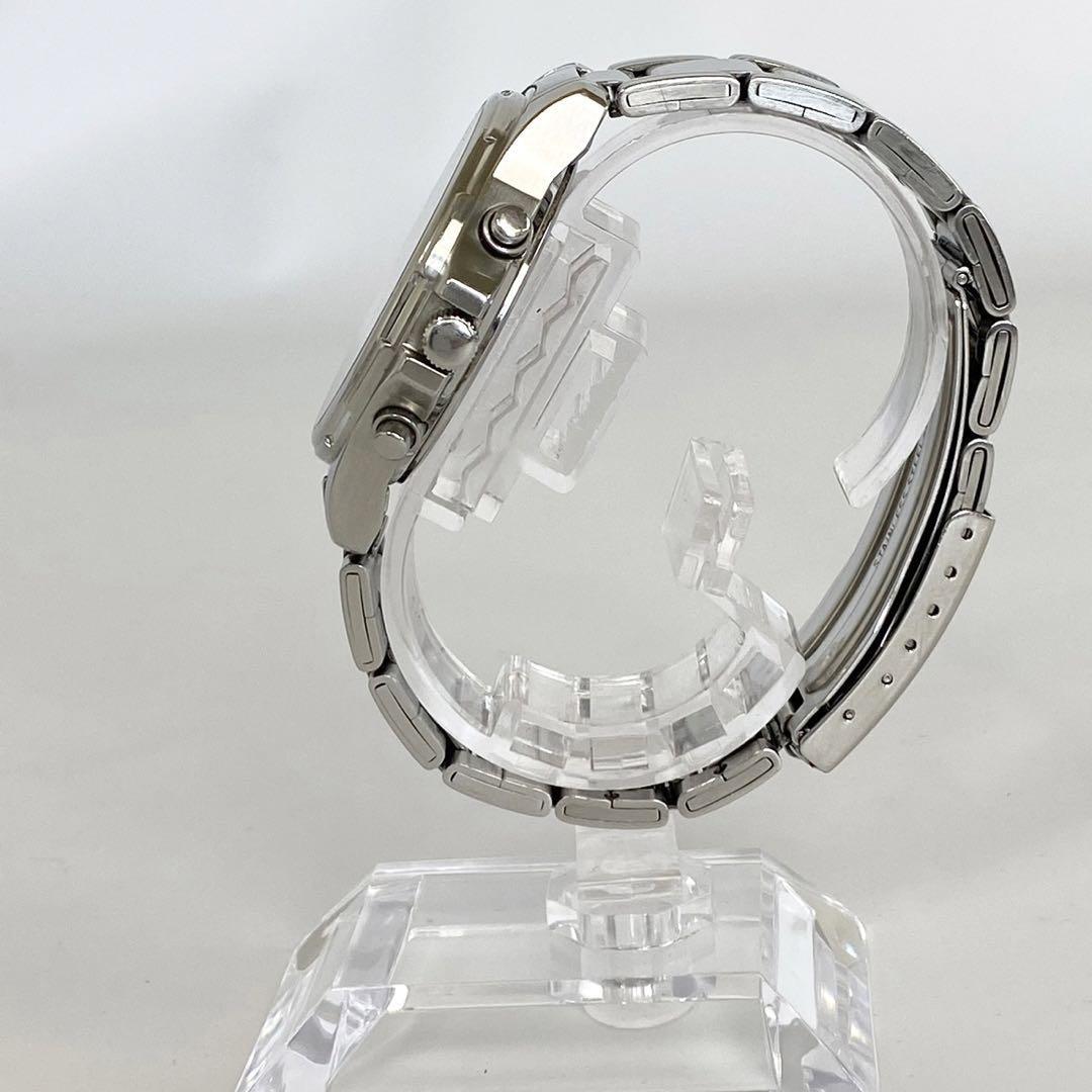 セイコー　クロノグラフ　クォーツ　デイト表示　黒