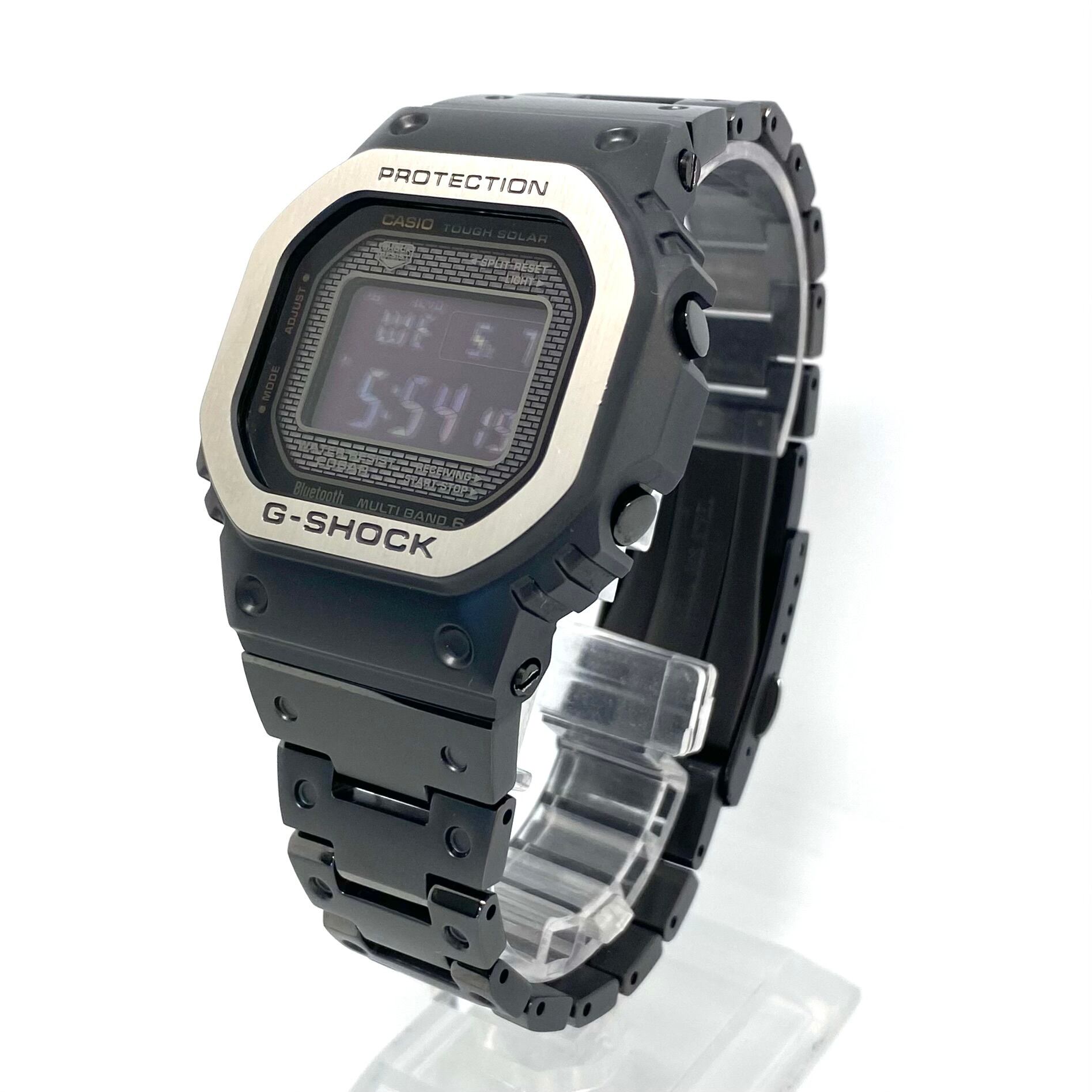 カシオ　ジーショック　G-SHOCK　GMW-B5000MB-1JF　フルメタル　電波ソーラー　モバイルリンク　スクエア　デジタル