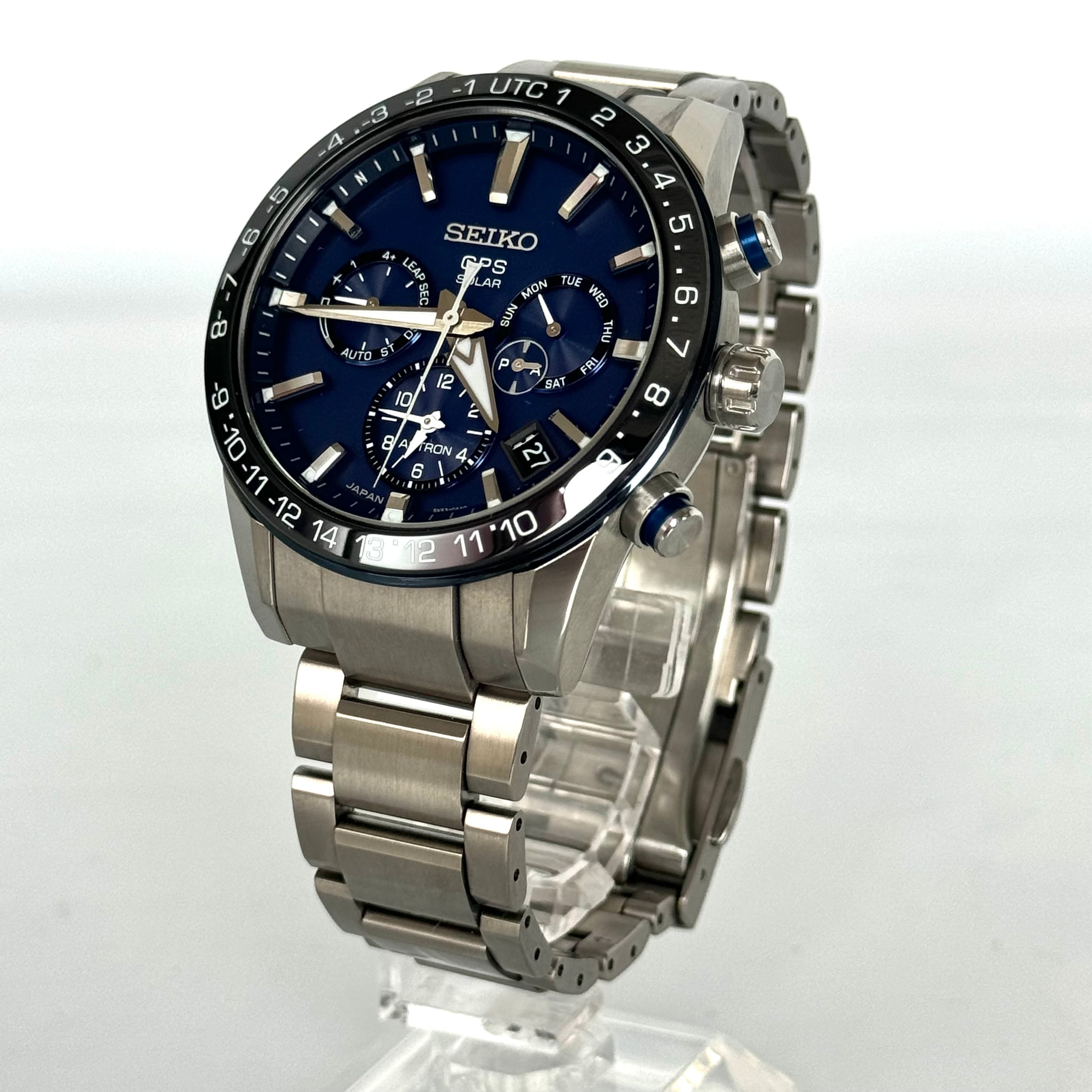 【美品】セイコー　アストロン　SBXC015　5X53-0AE0　GPSソーラー　ブルー　セラミック　ステンレス