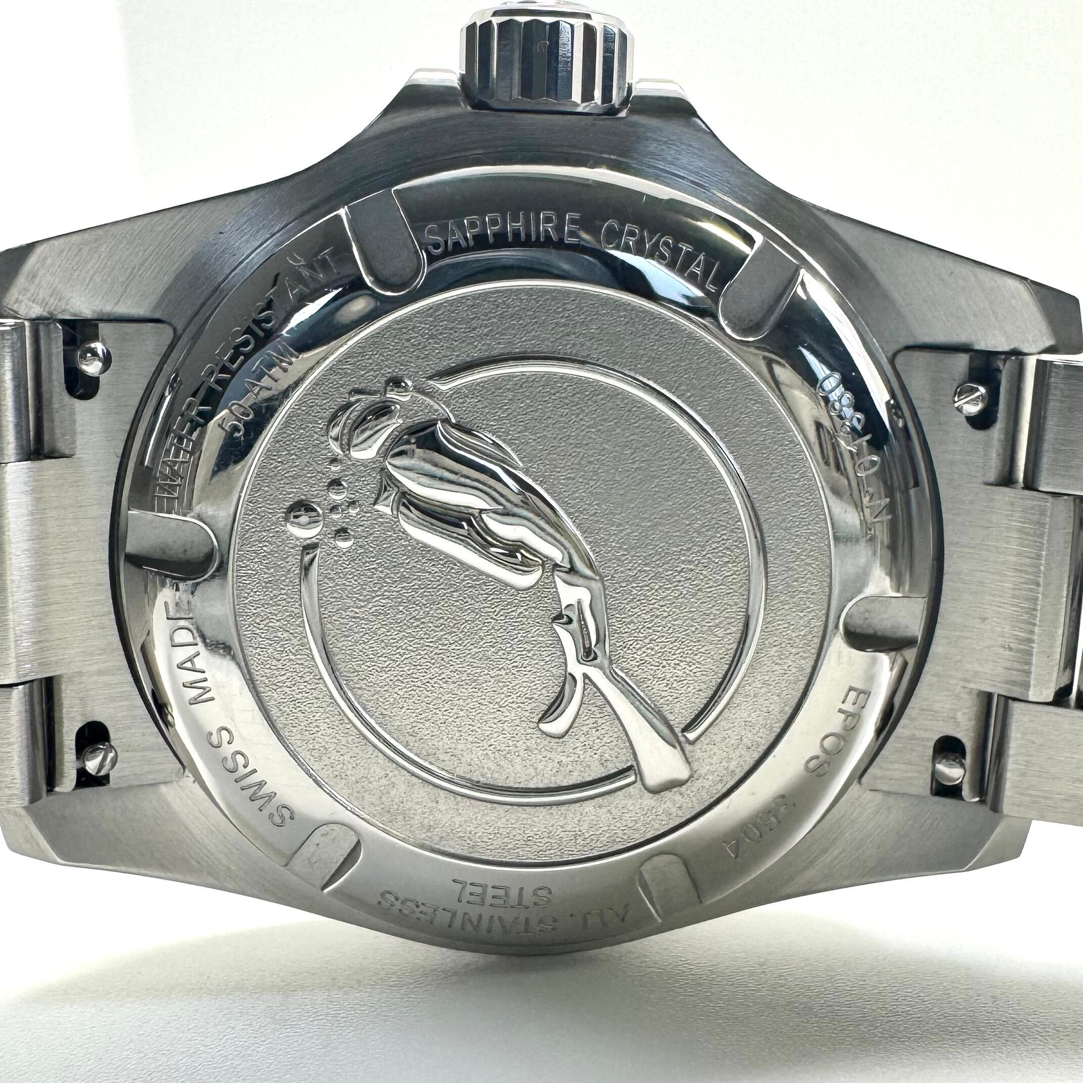 【美品】エポス　EPOS　スポーティブ　ダイバー　3504BK　自動巻　黒　デイト表示