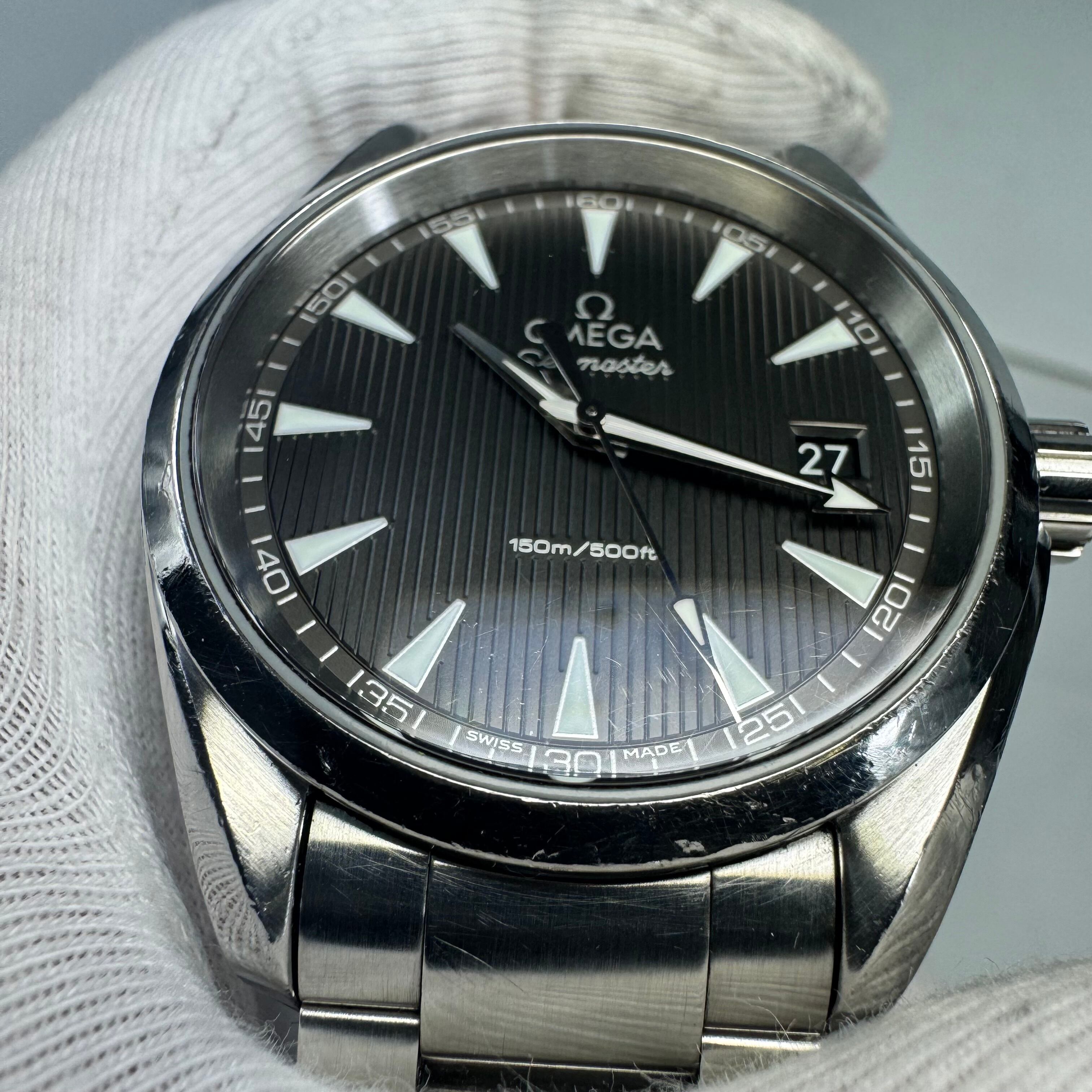 腕時計 メンズ オメガ OMEGA シーマスター アクアテラ 231.10.39.60.06.001 グレー デイト表示 クォーツ 150m防水