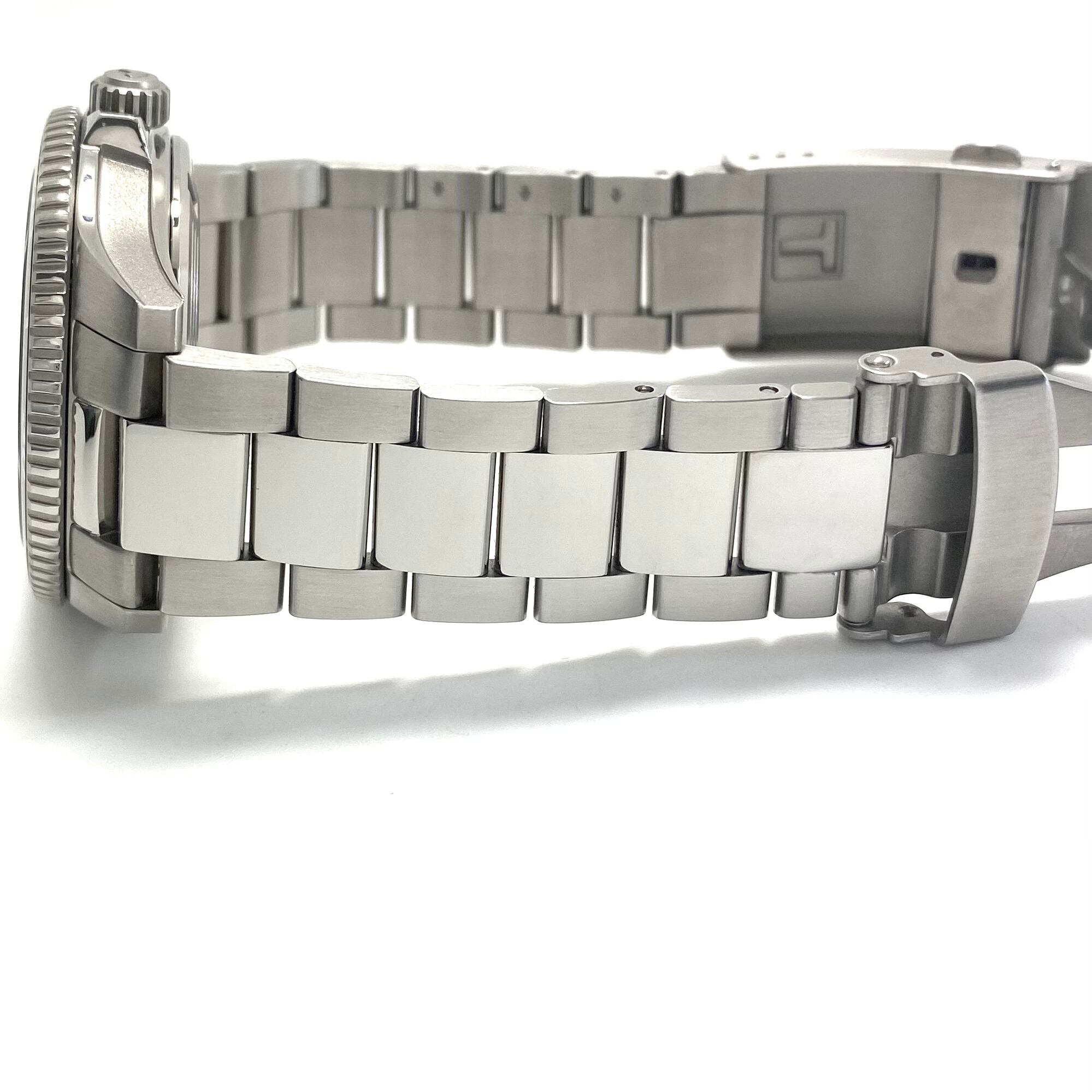 【美品】中古 腕時計 メンズ ティソ TISSOT シースター1000 パワーマティック80 T120807A 自動巻 黒 デイト表示 裏スケ 30気圧防水