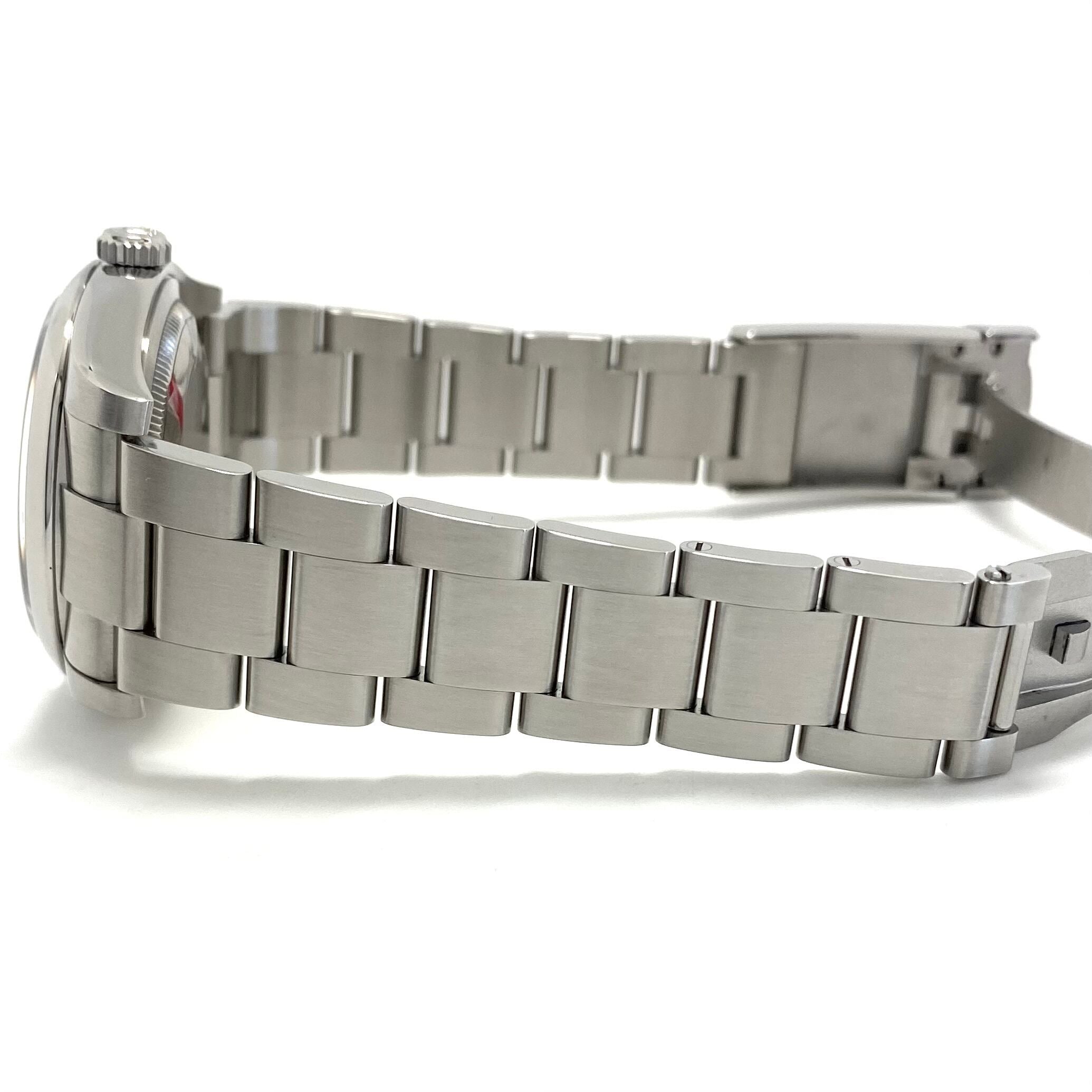 【美品】腕時計 メンズ ロレックス オイスター パーペチュアル 36 116000 自動巻 シルバー 10気圧防水 国内正規品