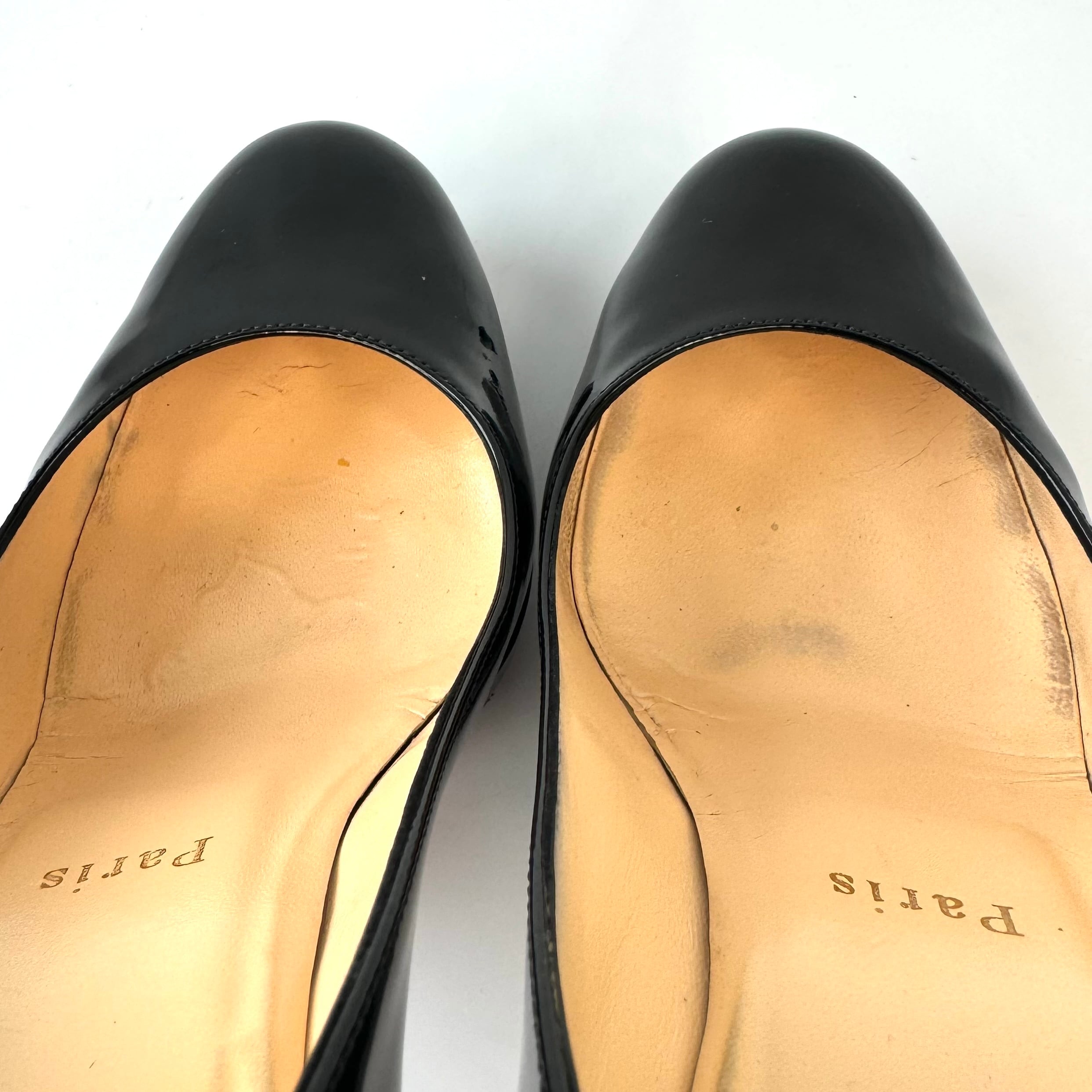 【美品】クリスチャンルブタン　ニューシンプルパンプス　ハイヒール　パテントレザー　23.5cm　黒