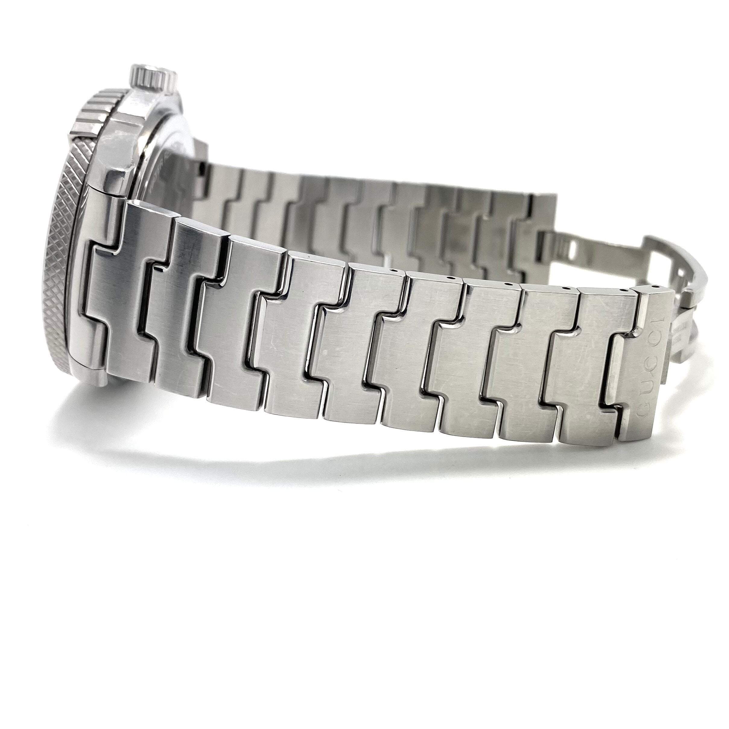 中古 腕時計 メンズ グッチ GUCCI Gタイムレス スポーツ YA126253 126.2 クォーツ ネイビー シェリーライン デイト表示 10気圧防水