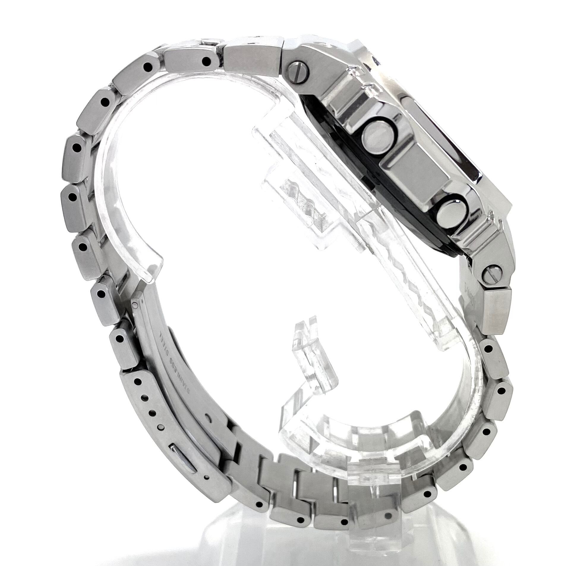 腕時計 メンズ カシオ G-SHOCK ジーショック GMW-B5000D-1JF 5000シリーズ フルメタル モバイルリンク スクエア デジタル 電波ソーラー 20気圧防水