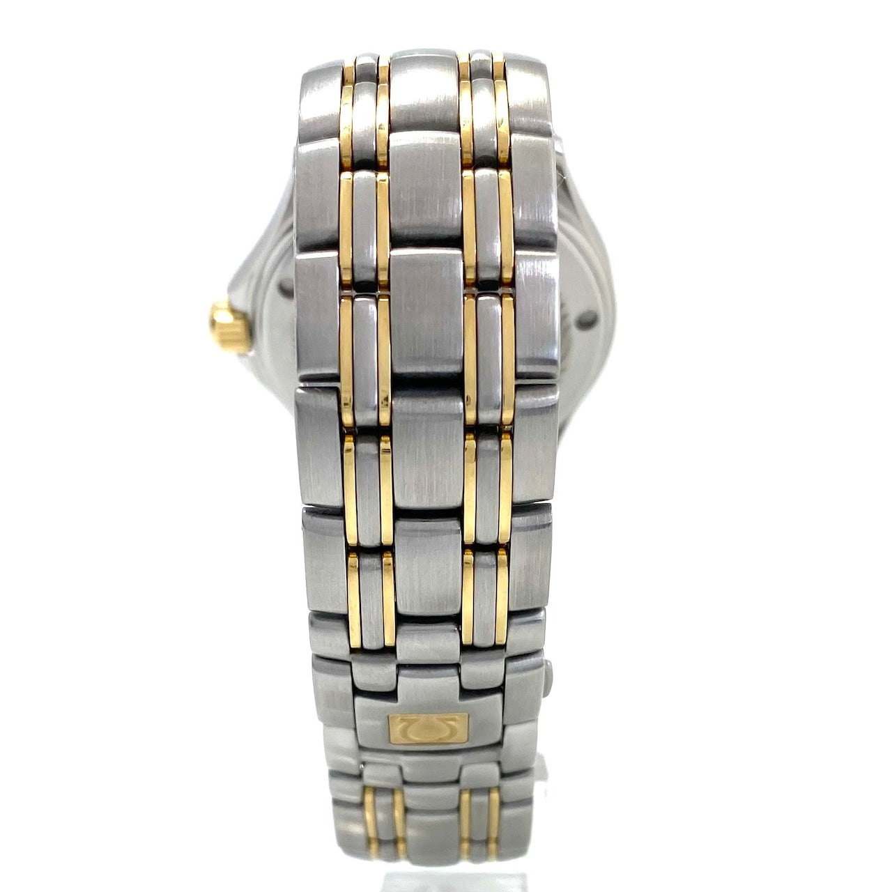 腕時計 メンズ オメガ OMEGA シーマスター120 2311.80 YGベゼル 青 デイト表示 クォーツ 120m防水