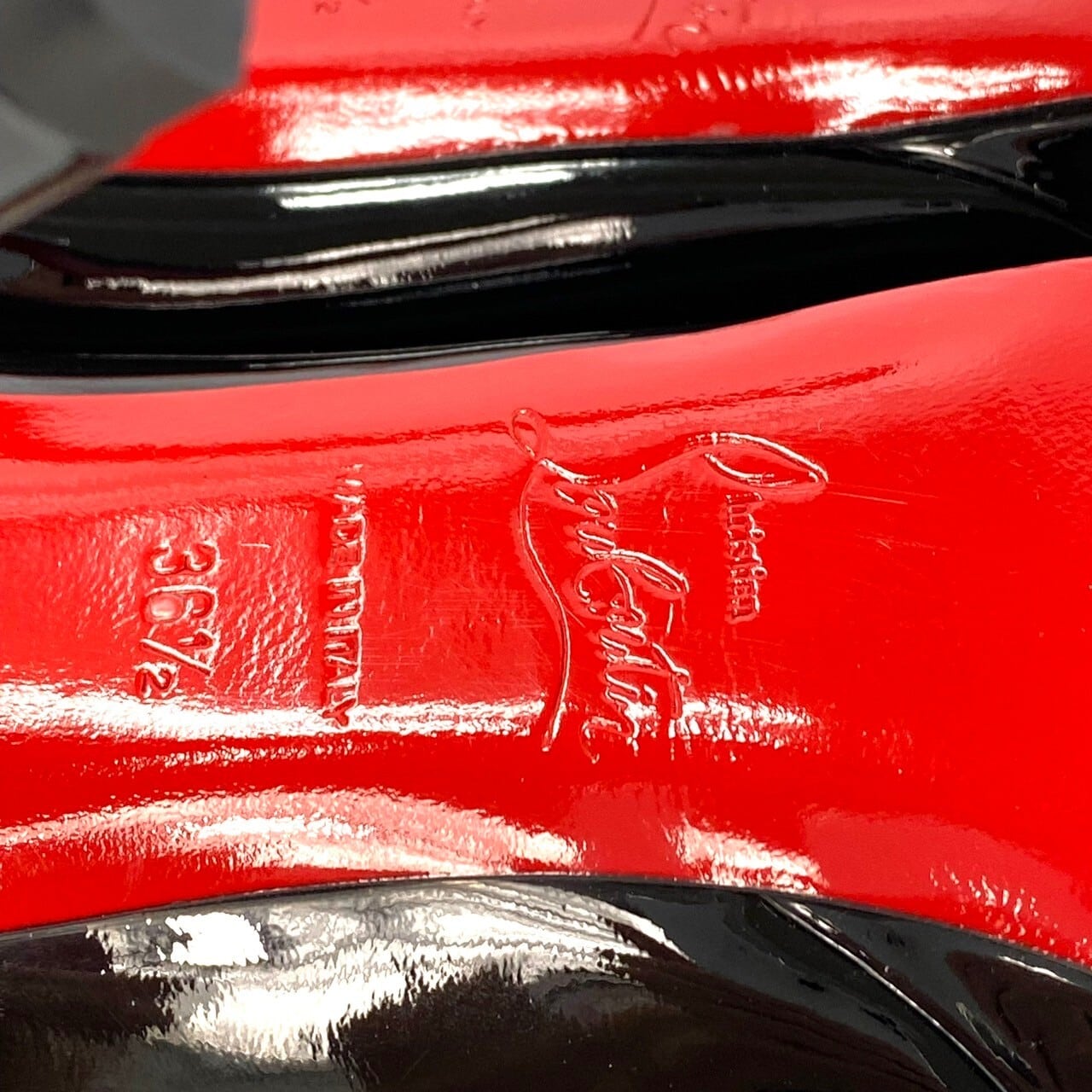 クリスチャンルブタン　Christian Louboutin　パンプス　ピンヒール　パテント　36 1/2　23.5cm　黒