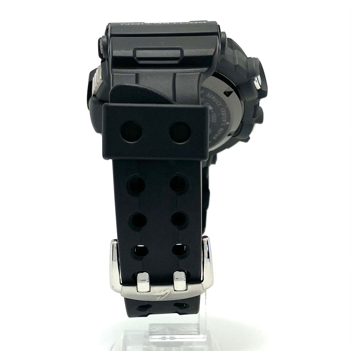【美品】腕時計 メンズ カシオ ジーショック G-SHOCK フロッグマン GWF-A1000-1JF ダイビング タイドグラフ 200m潜水防水 黒 電波ソーラー デジタル 樹脂ベルト