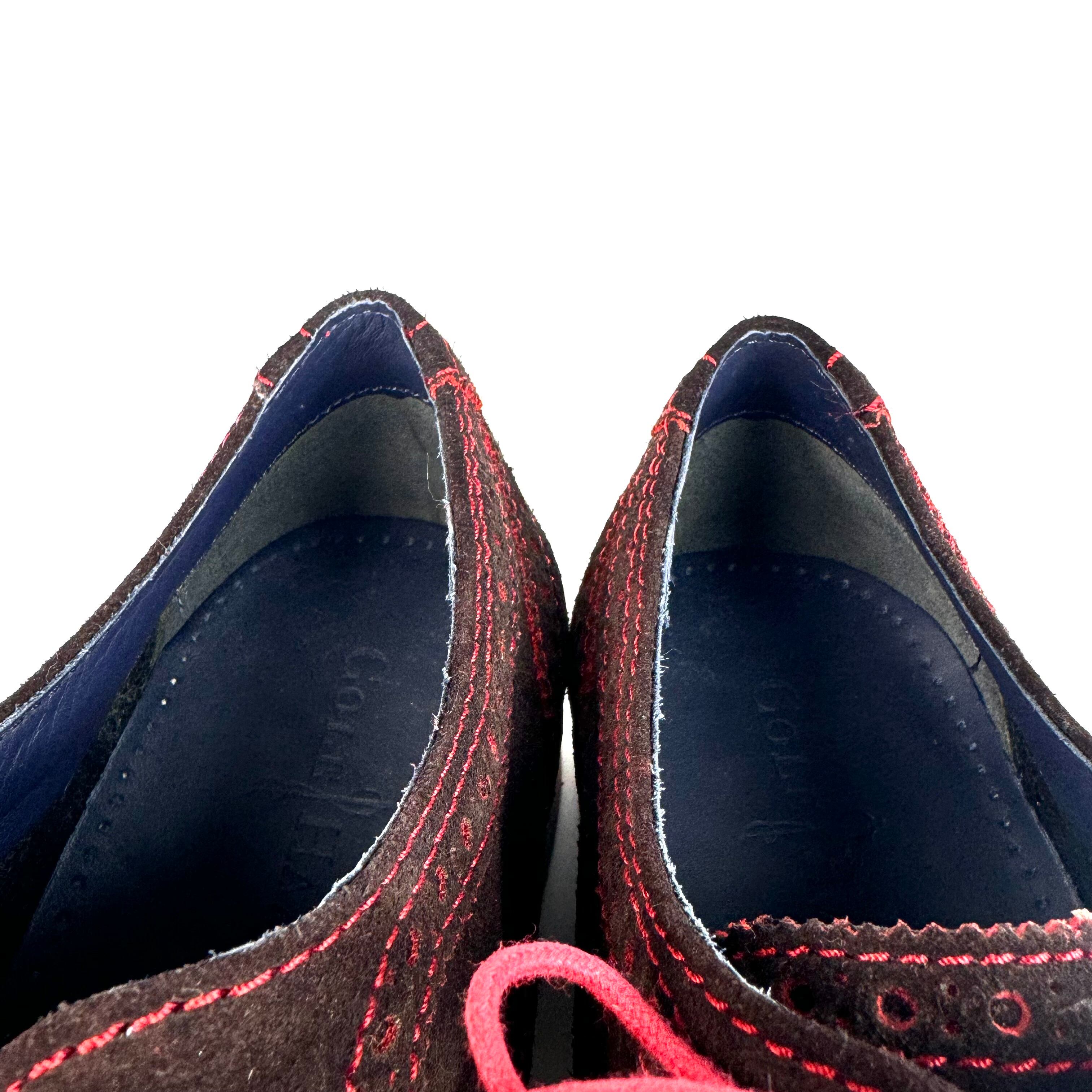 【ほぼ未使用】コールハーン　ナイキエアー　ウィングチップ　スエード　ブラウン