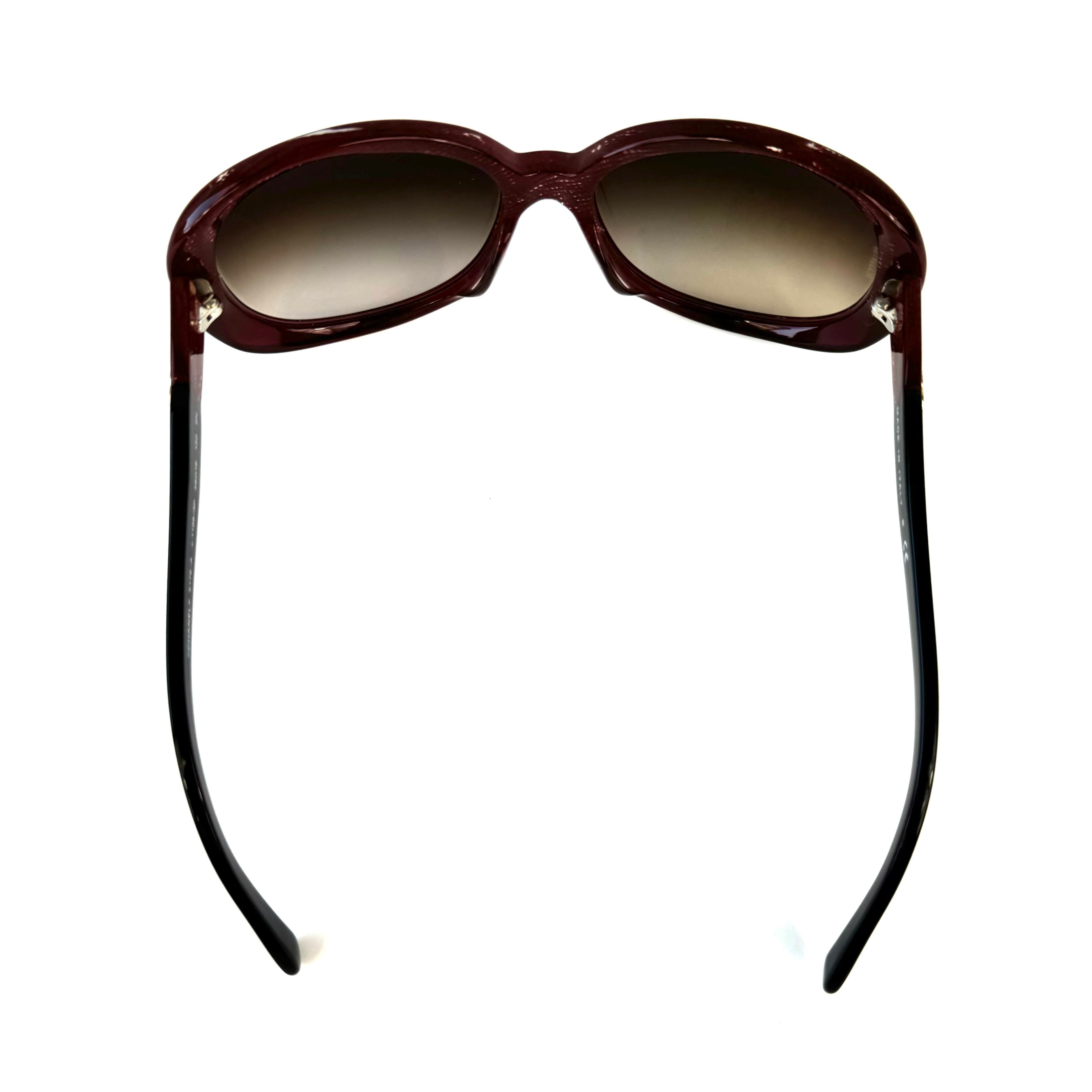 【美品】シャネル　サングラス　 5189-A　ココマーク　グラデーション　赤