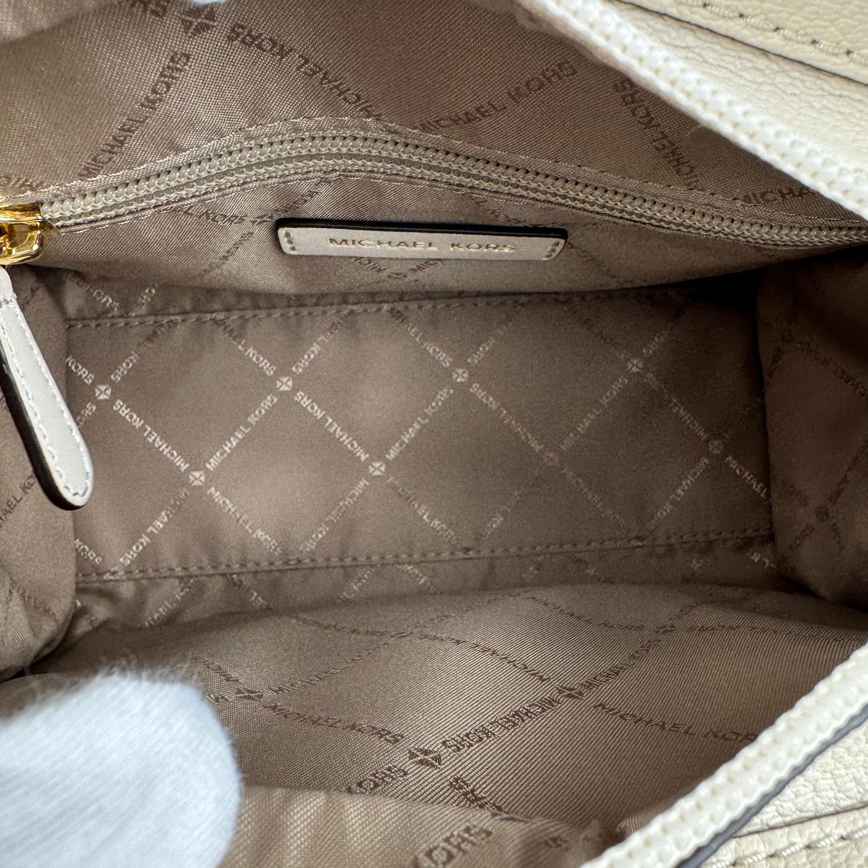 【ほぼ未使用】マイケルコース　ハンドバッグ　2WAYバッグ　レザー　ホワイト