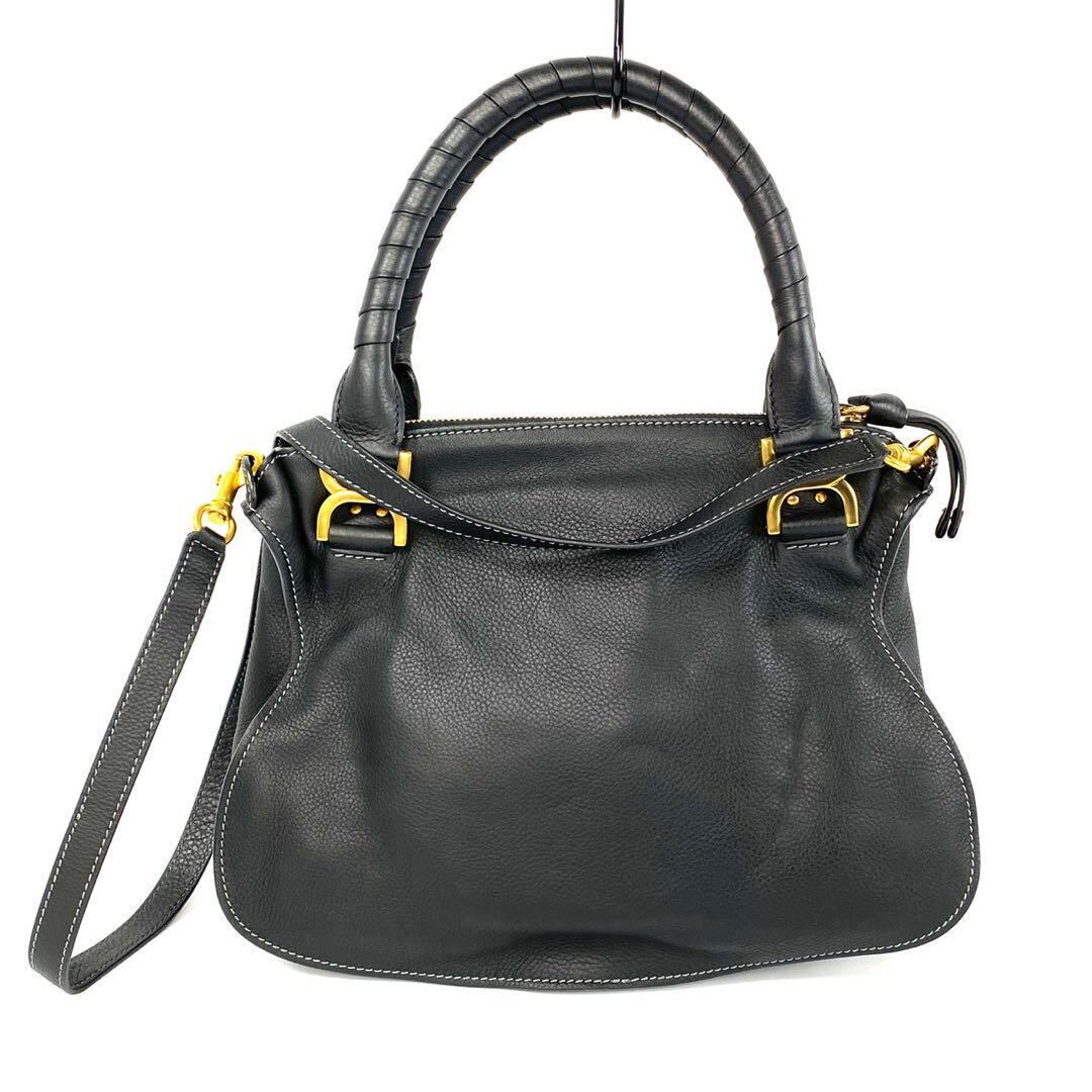 【美品】クロエ　ChIoe マーシー　ショルダーバッグ　2way 黒