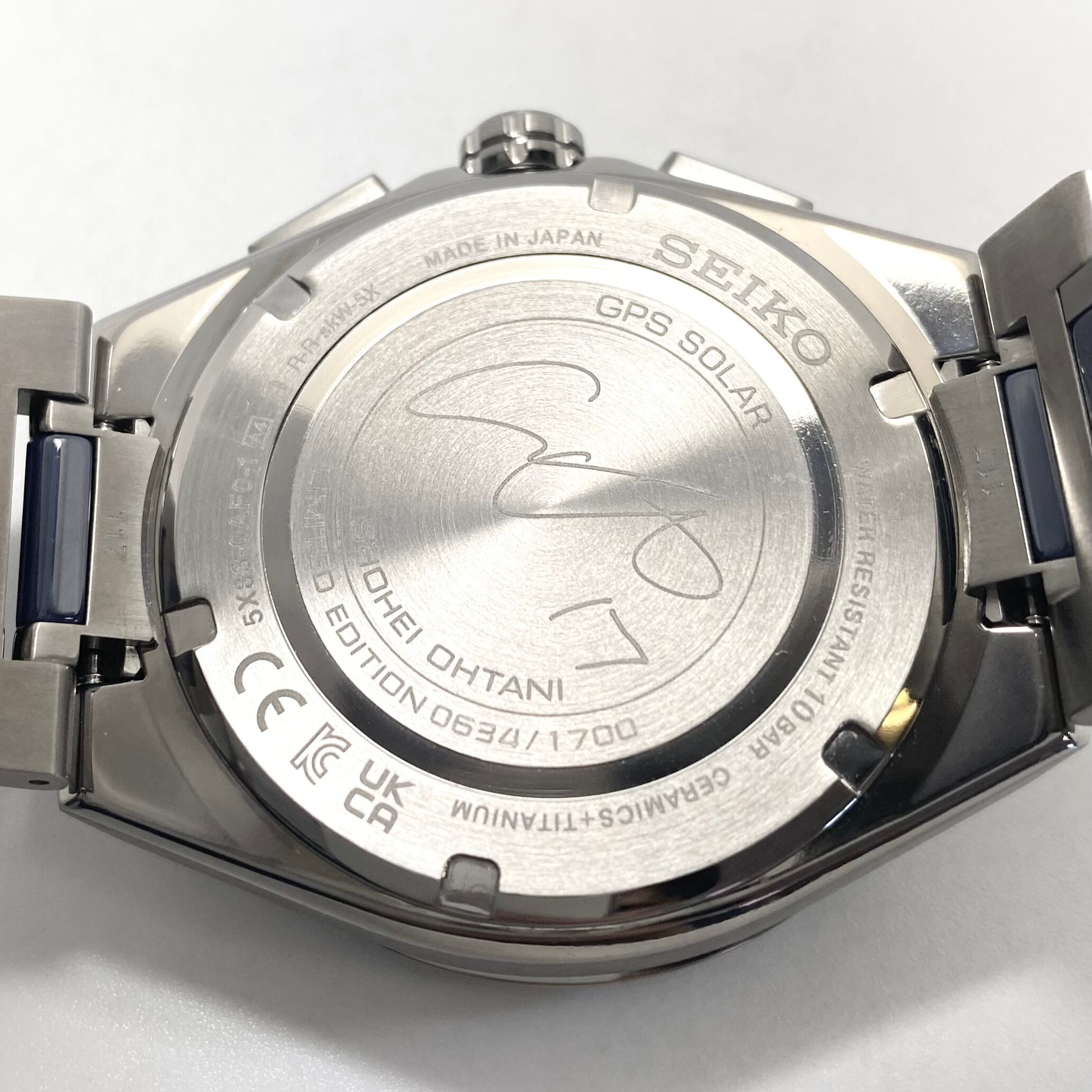【ほぼ未使用・希少品】腕時計 メンズ セイコー アストロン ネクスター SBXC165 大谷翔平 ボブルヘッド 2024年限定モデル 国内限定1700本 GPSソーラー 黒 デイト表示 10気圧防水 チタニウム