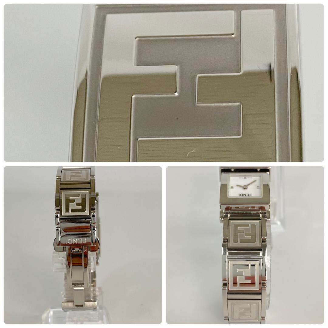 フェンディ 5500L オロロジ シークレット　2タイムゾーン QZ 2針 白黒