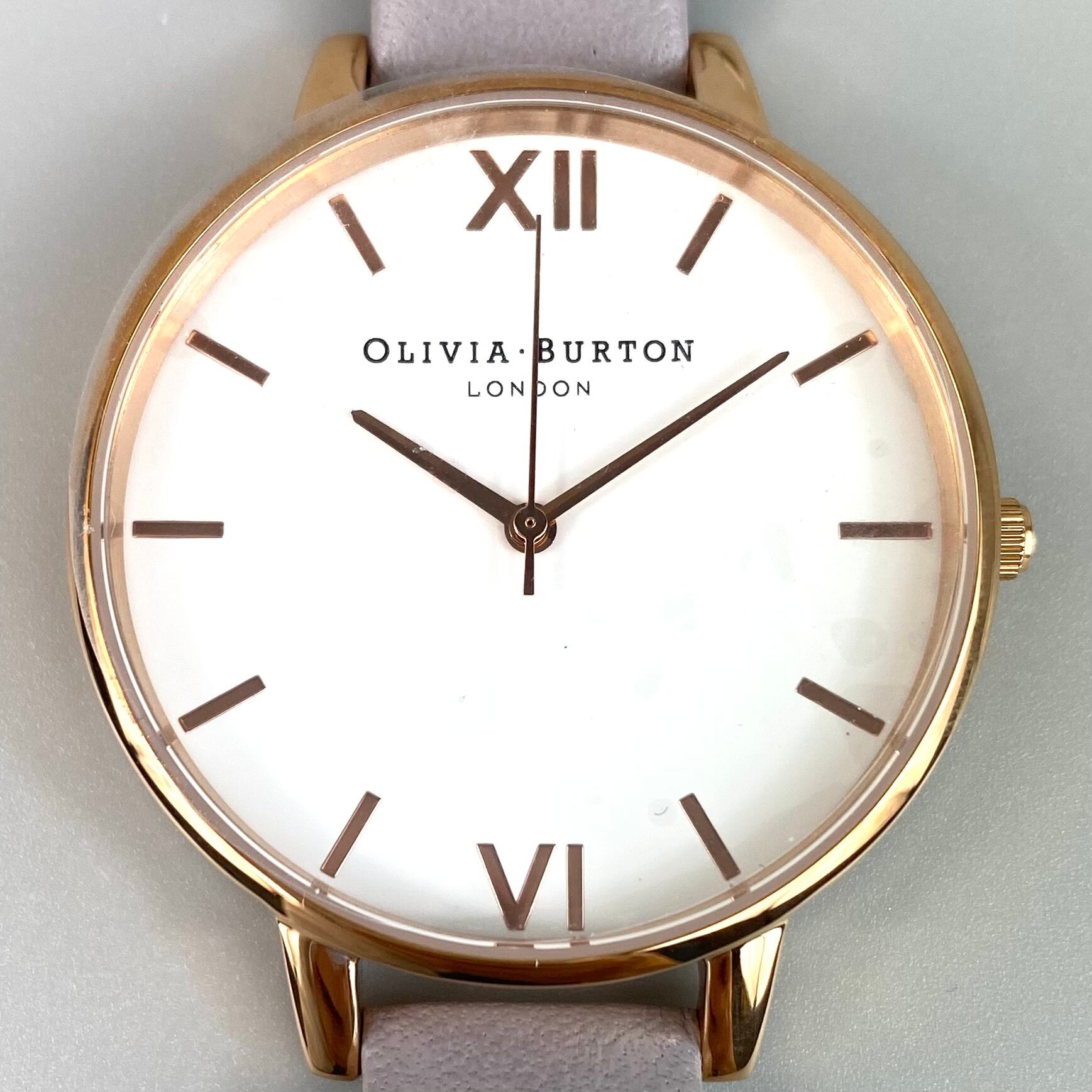 【未使用】オリビアバートン　OLIVIA BURTON　OB16BDW16　クォーツ　白　デイト表示　革ベルト　レディース