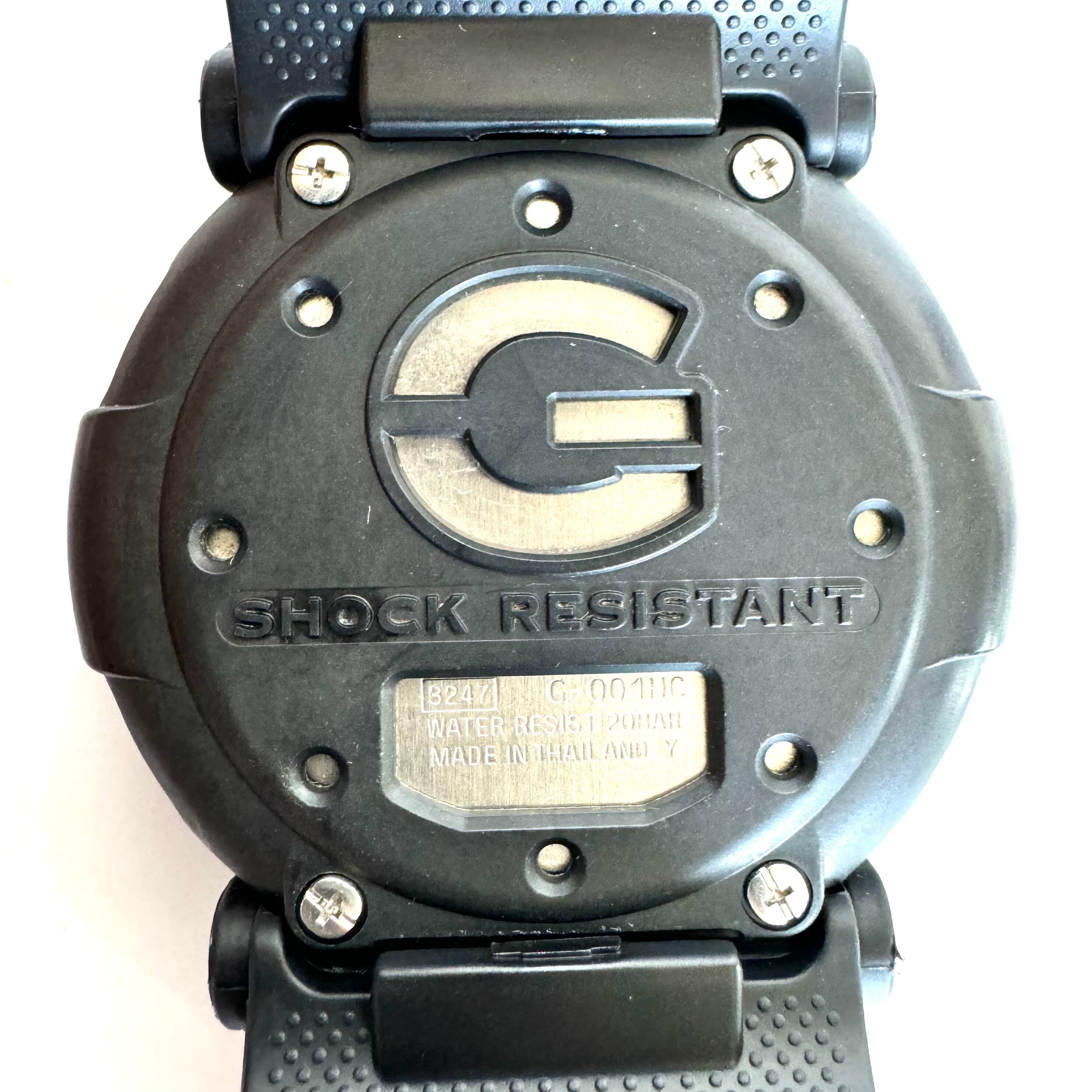 カシオ　ジーショック　G-SHOCK　G-001HC-1JF　ハイパーカラーズ　ジェイソン　復刻モデル　クォーツ　デジタル　ライトグリーン　樹脂ベルト