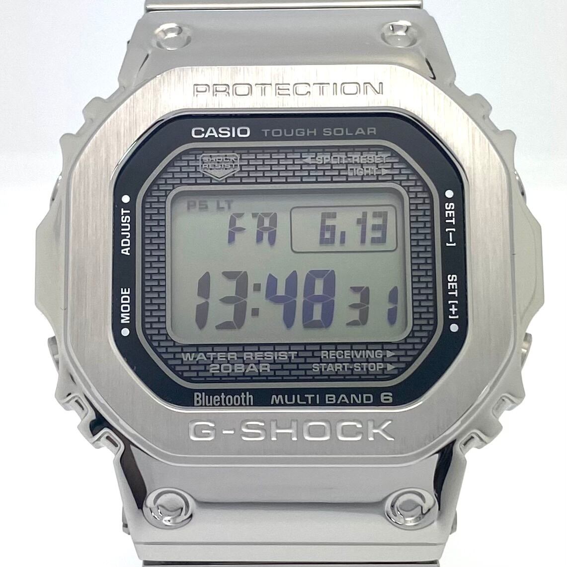 【美品】カシオ G-SHOCK ジーショック GMW-B5000D-1JF 5000シリーズ フルメタル モバイルリンク スクエア デジタル 電波ソーラー 20気圧防水 腕時計 メンズ 中古
