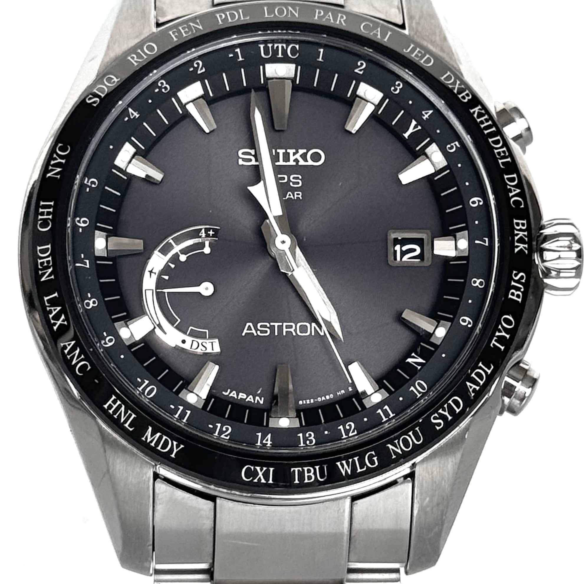 セイコー　アストロン　SBXB085　8X22-0AG0-2　電波ソーラー　GPS　黒　セラミック　チタン