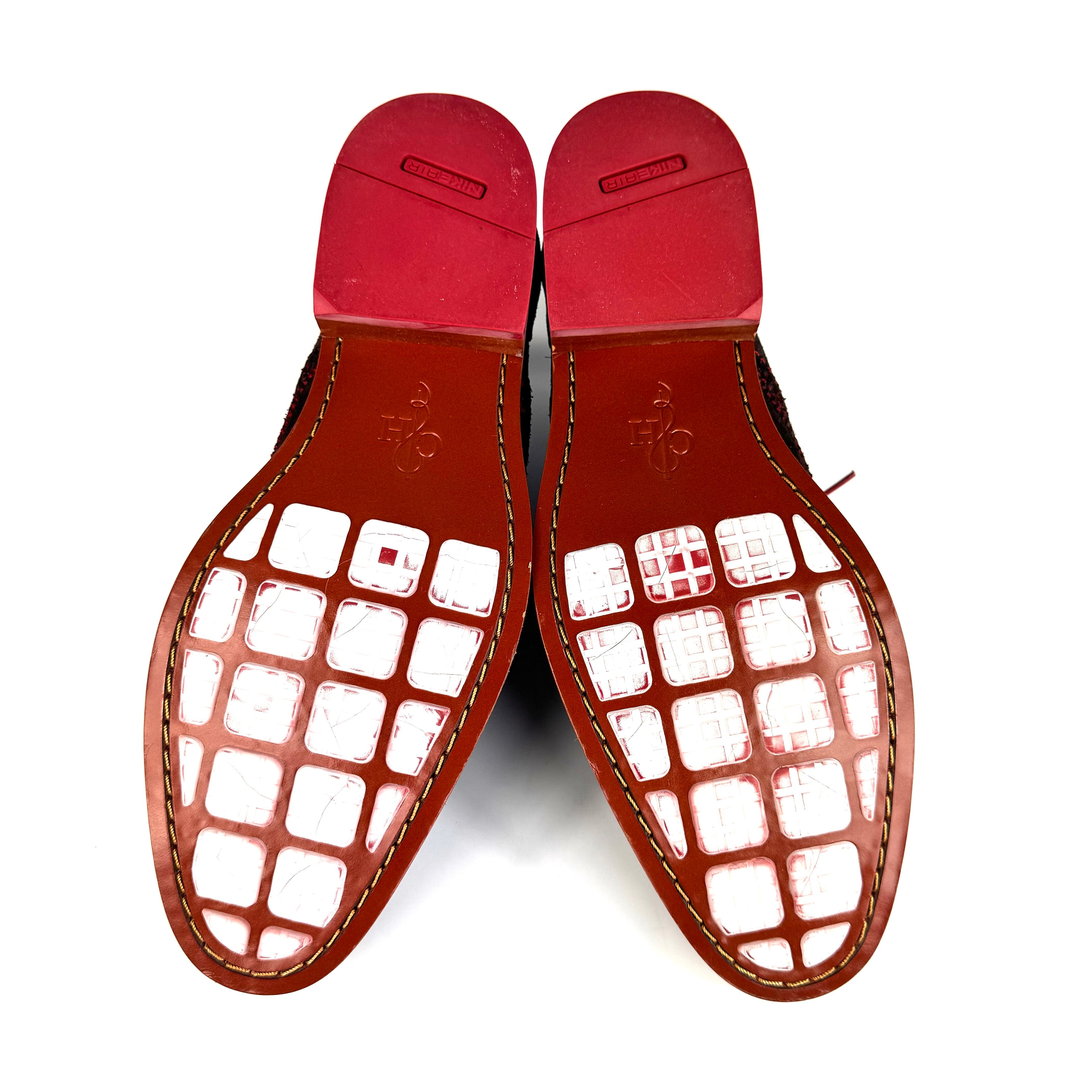 【ほぼ未使用】コールハーン　ナイキエアー　ウィングチップ　スエード　ブラウン