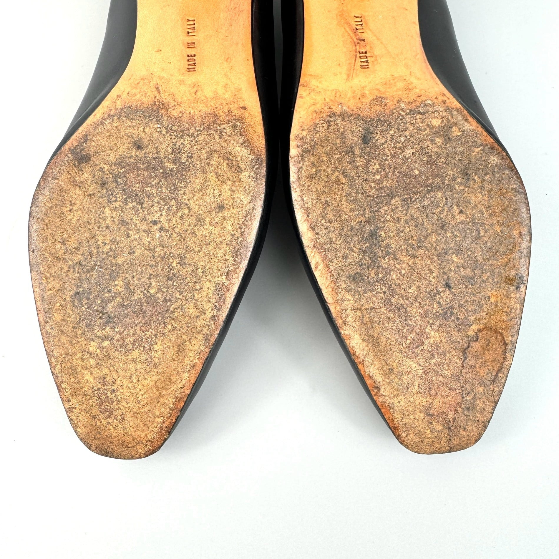 サルヴァトーレフェラガモ　パンプス　スクエアトゥ　カーフ　黒　23cm　5 1/2