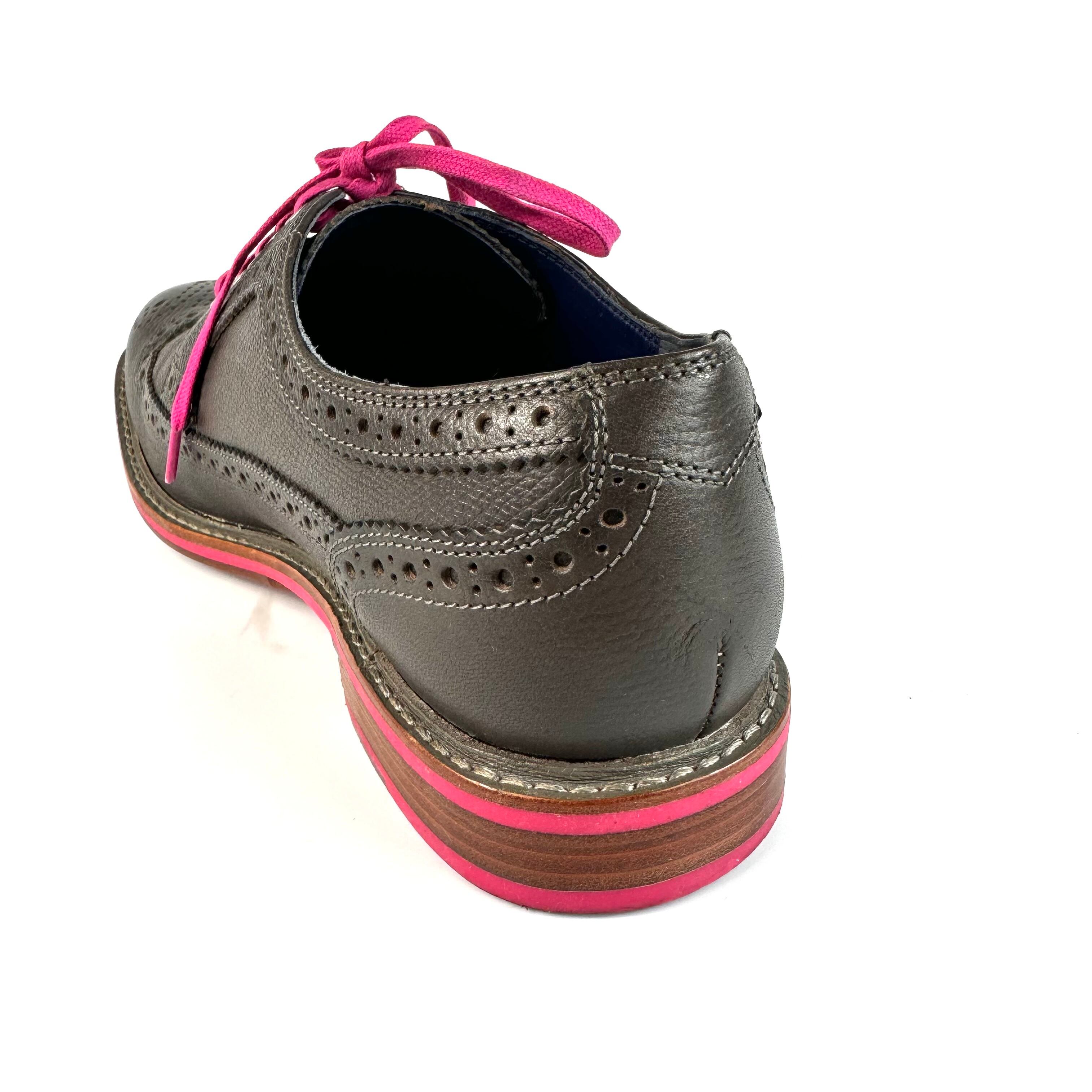 【美品】コールハーン　クーパー　ウィングチップ　革靴　レザー　チャコールグレー