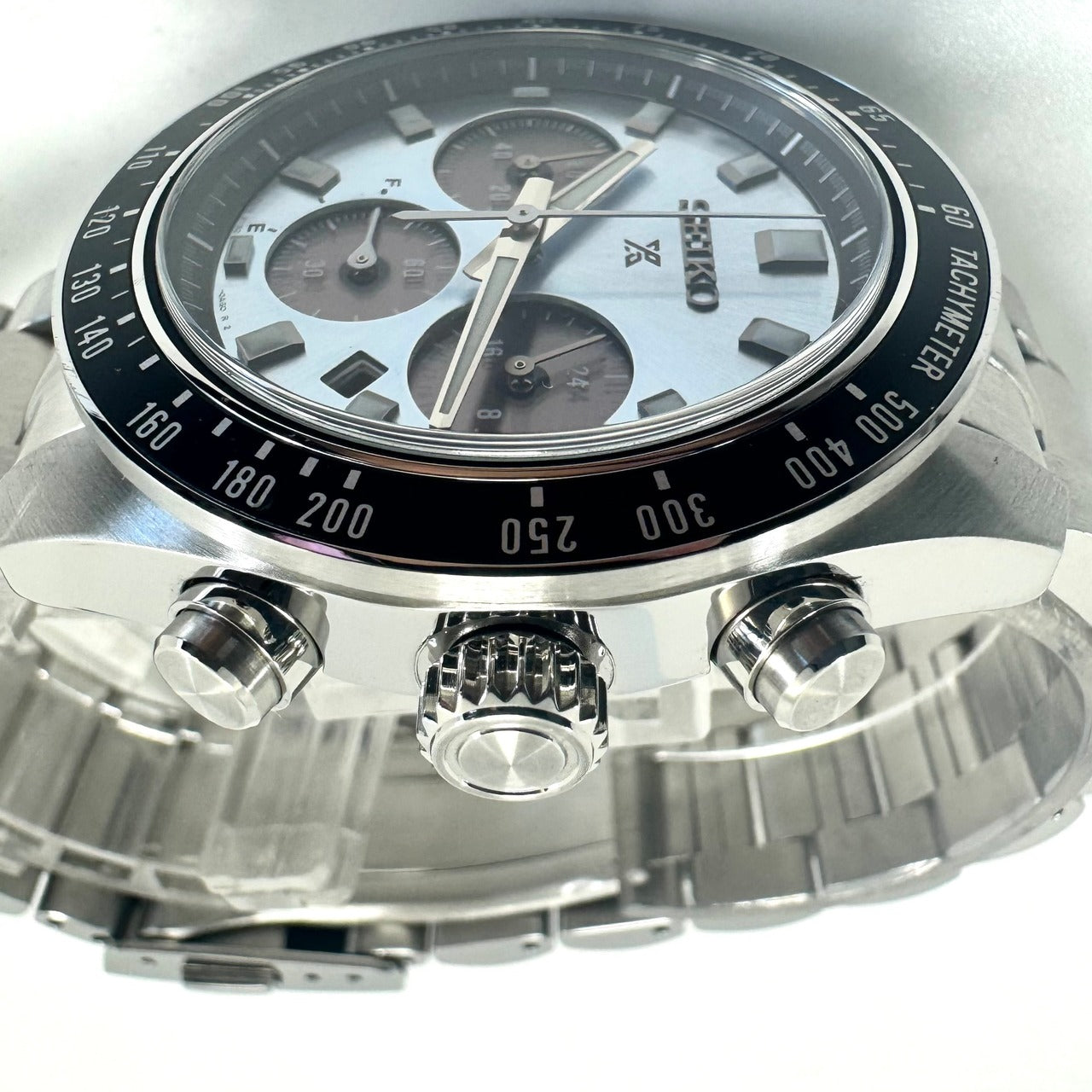 【美品】腕時計 メンズ セイコー SEIKO プロスペックス スピードタイマー SPEEDTIMER SBDL109 V192-0AH0 ソーラー アイスブルー クロノグラフ デイト表示 10気圧防水