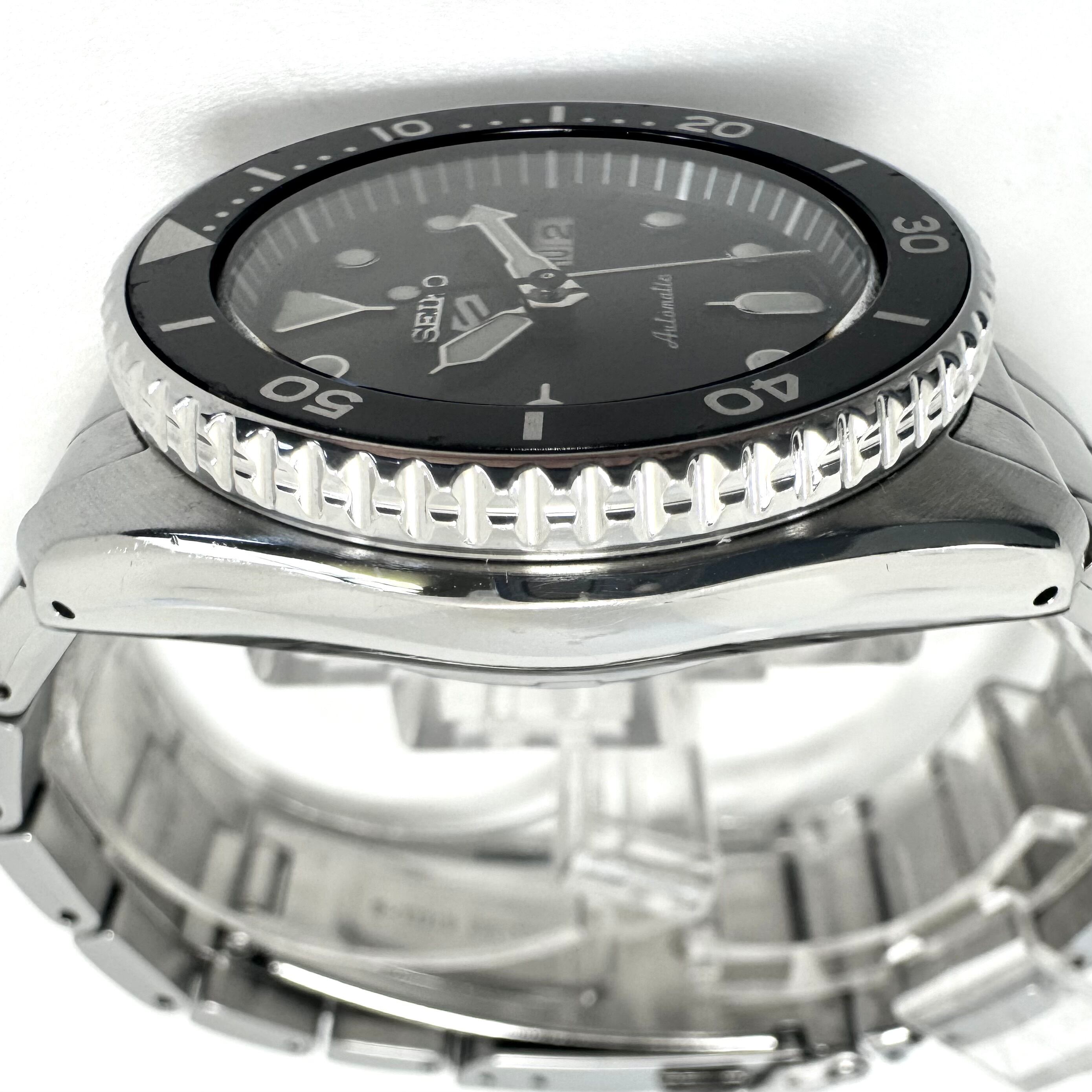 腕時計 メンズ セイコー 5スポーツ SBSA225 4R36-14B0 自動巻 黒 デイデイト表示（日本語・英語） 裏スケ 10気圧防水