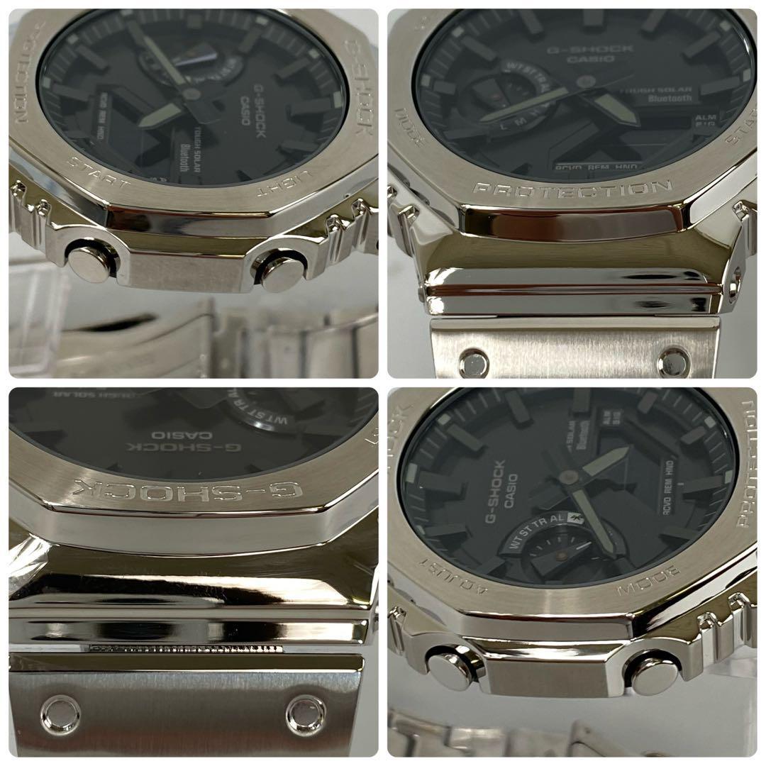 【美品】カシオ　Gショック　2100シリーズ　フルメタル　タフソーラー　黒