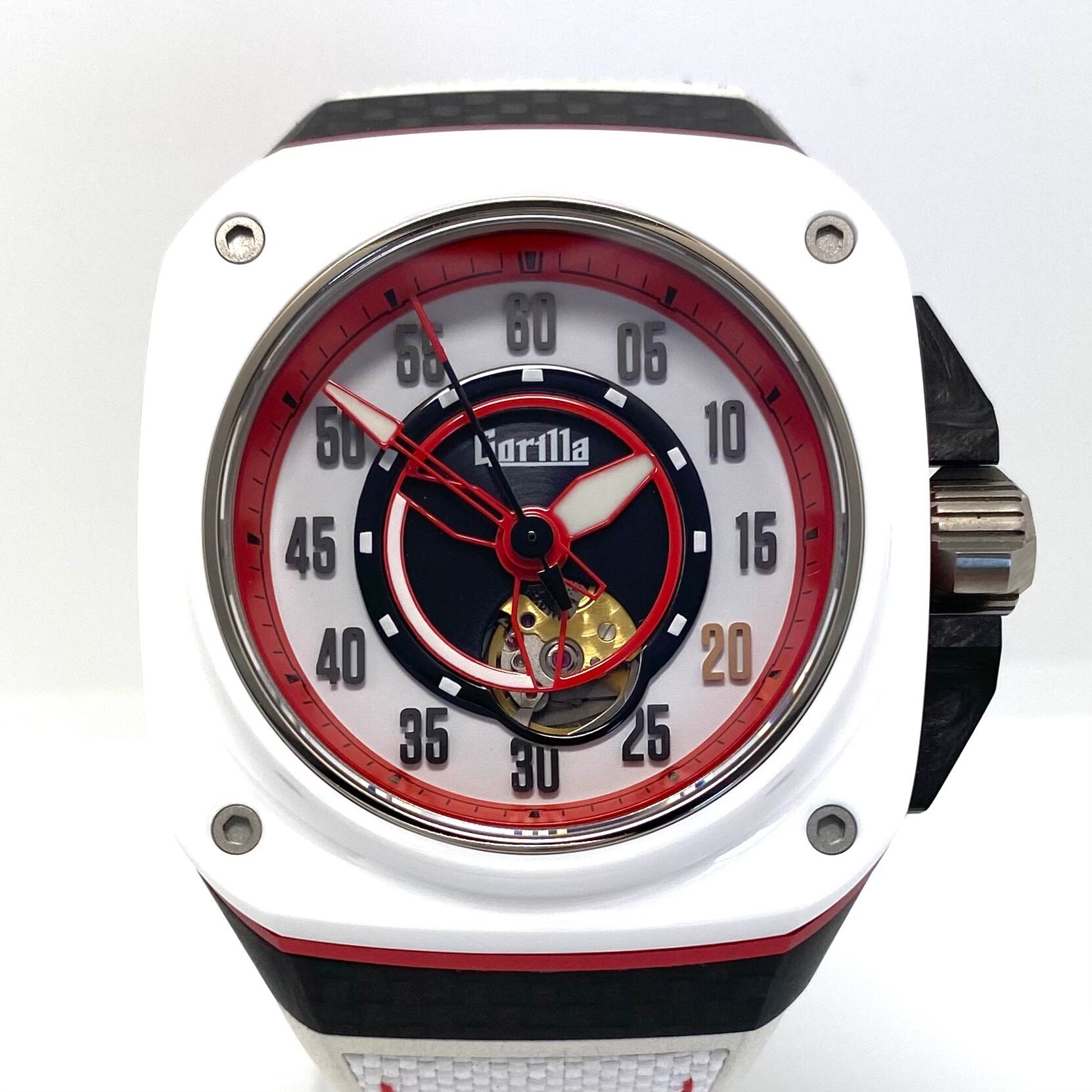 【美品・希少】ゴリラ　ファストバック　GT　レガシー東京　FBY19.0.002　世界限定250本　自動巻　白　カーボン　チタニウム　セラミック　ラバー　裏スケ